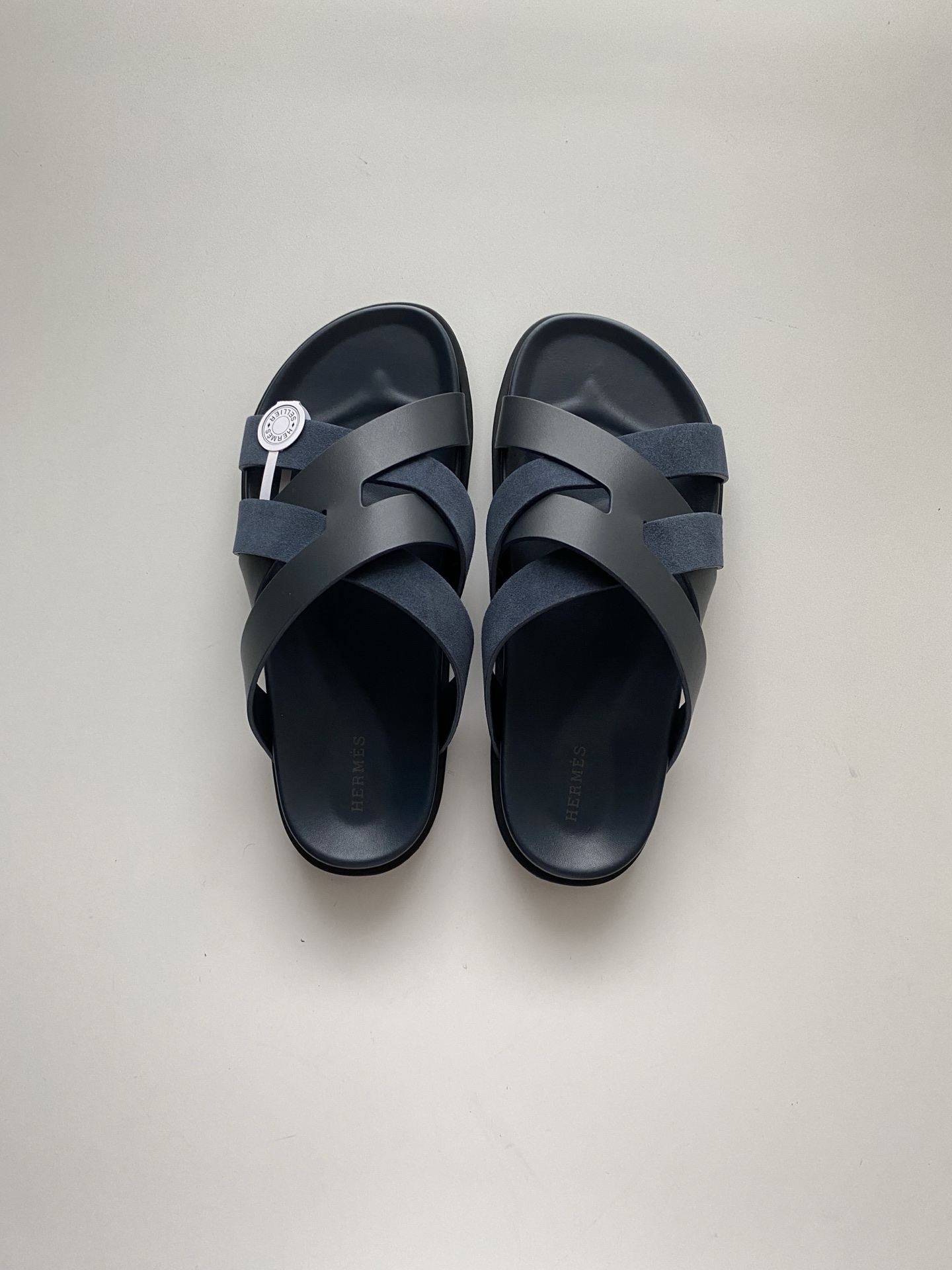 Hermès Nappa Leren Heren Sandalen - Stijlvol en Comfortabel voor de Zomer
