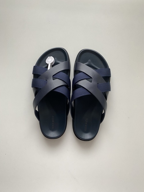Hermès Men's Nappa Leather Sandals H Weave - Summer Essential