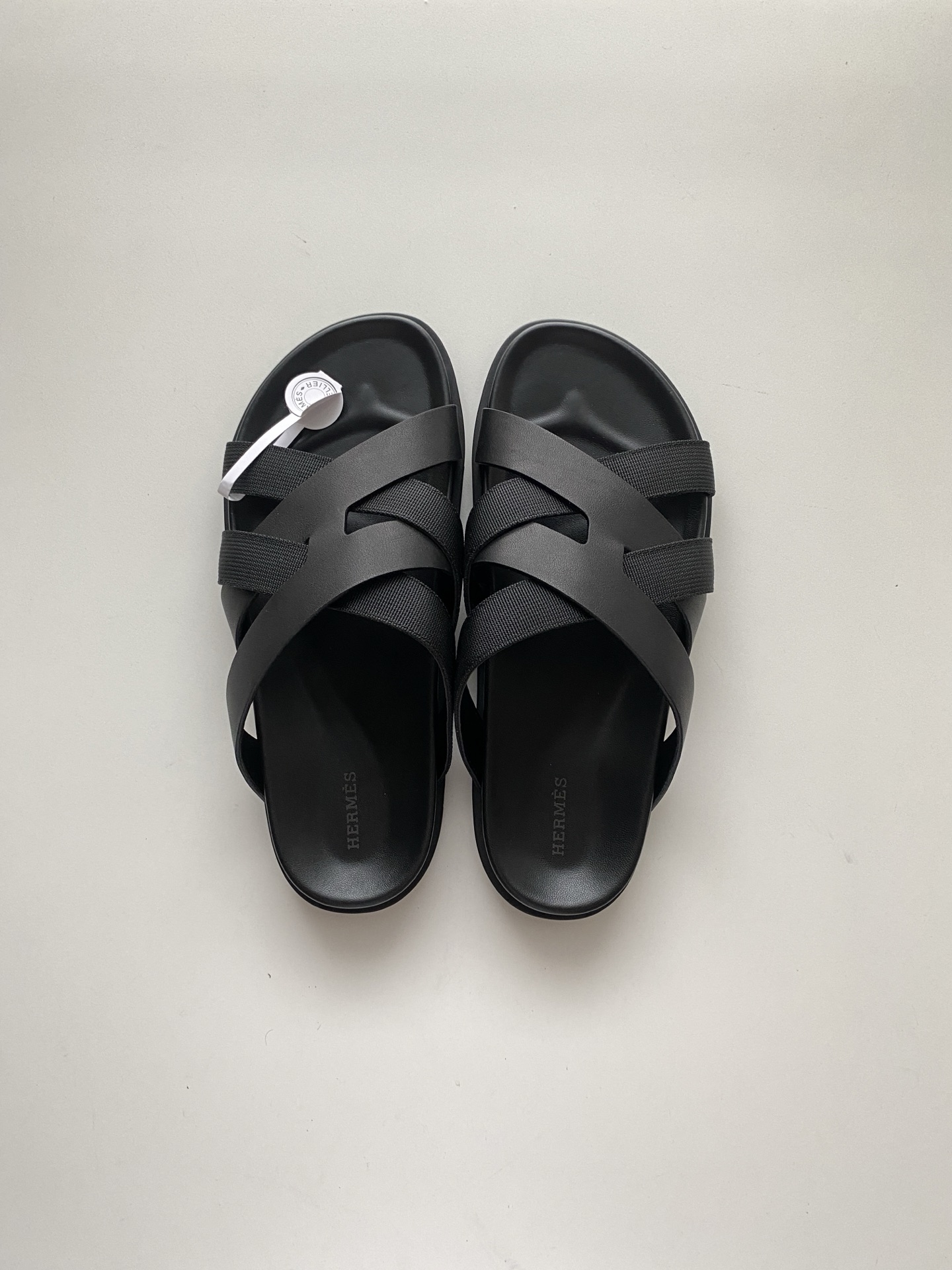 NO:349360,~ Nappa calf leather functional sandals. The interwoven upper inspired by the iconic 