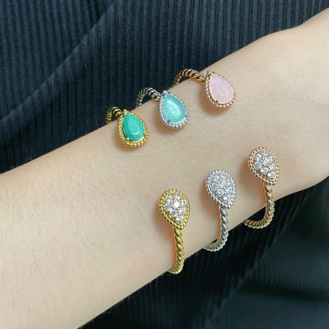 Artistic Water Drop-Inspired Diamond Watch: Delicate Beauty on Wrist and Skin - 图片 3