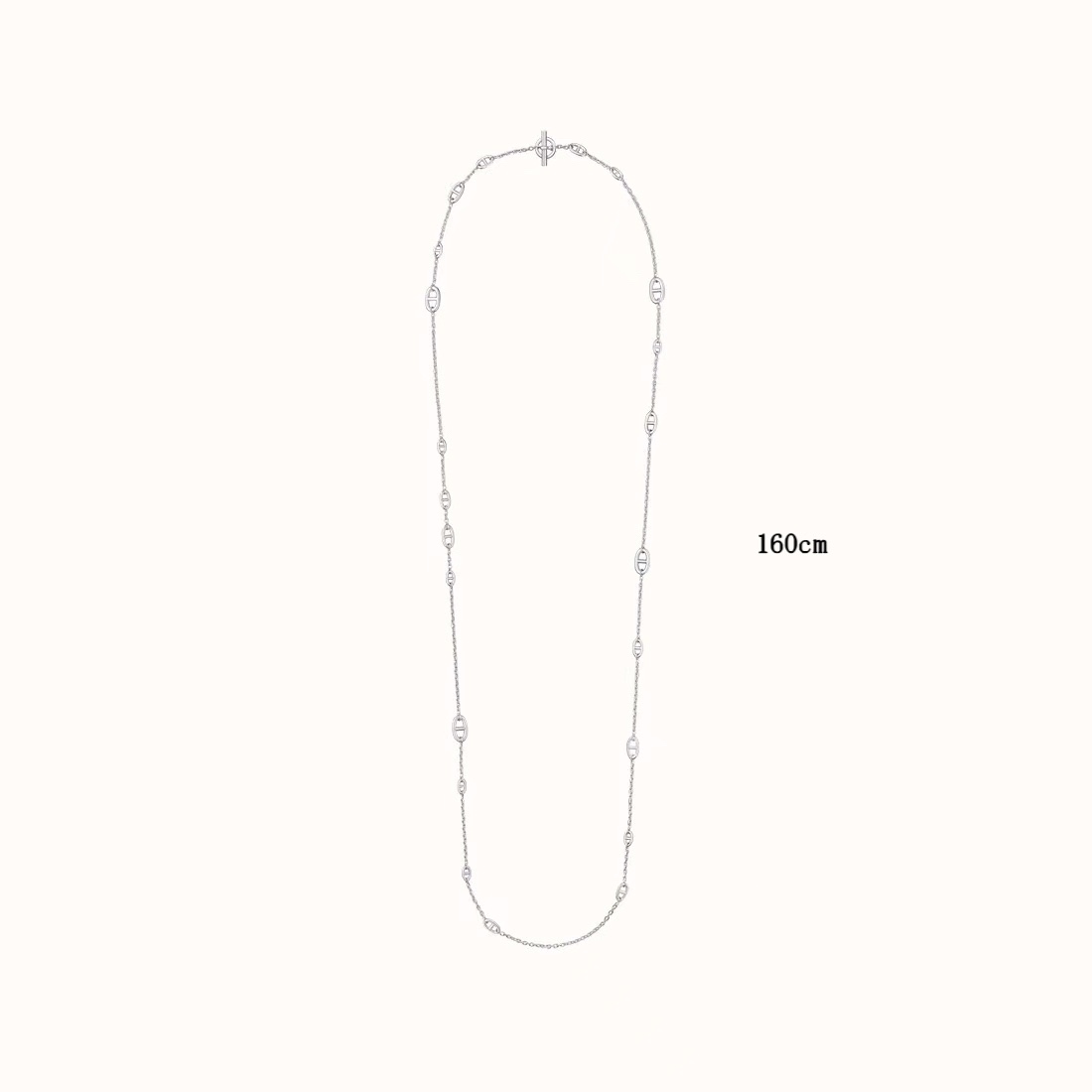 Best Quality Designer
 Hermes Jewelry Necklaces & Pendants Waist Chain Platinum White Unisex