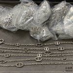 Hermes Jewelry Waist Chain Gold Platinum White