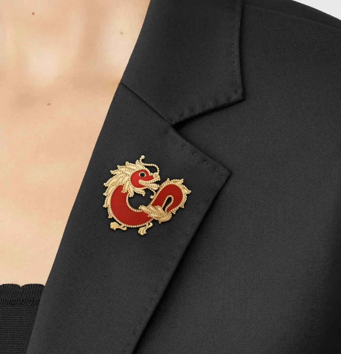 Van Cleef & Arpels Magasin
 Bijoux Broche Rouge