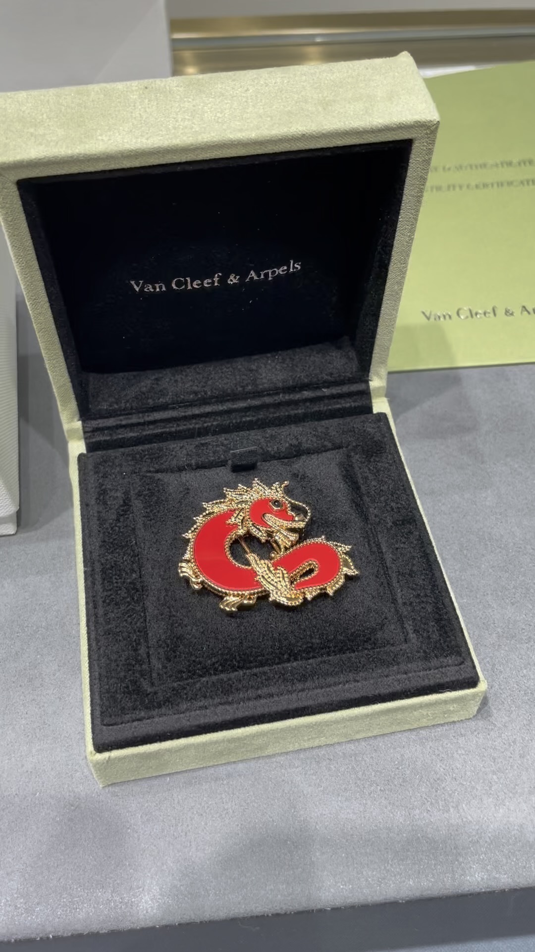 Van Cleef & Arpels Bijoux Broche Rouge