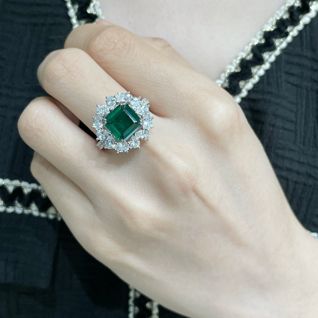 Jewelry Ring- Green Cotton