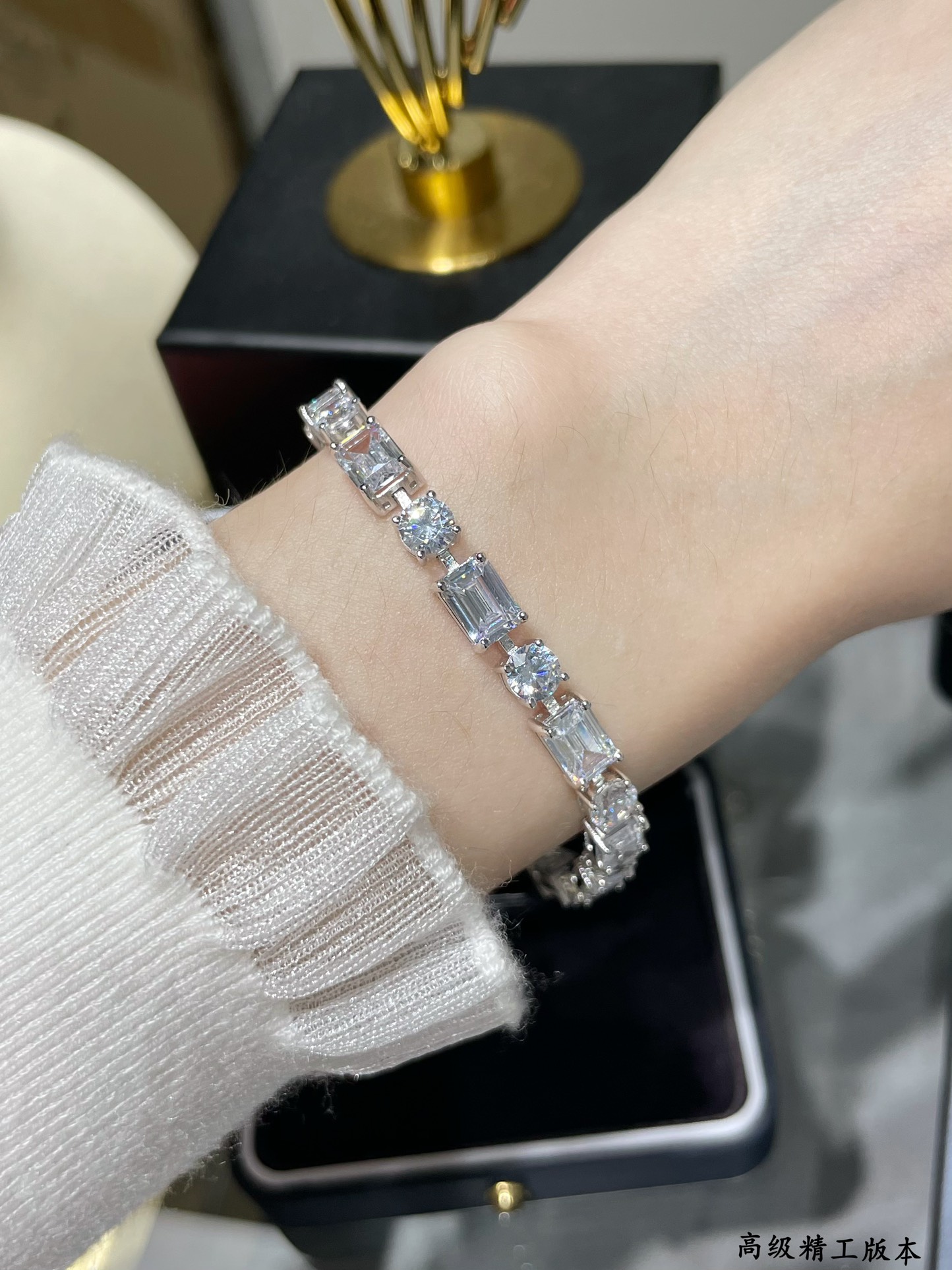 Luxury
 Jewelry Bracelet White 925 Silver