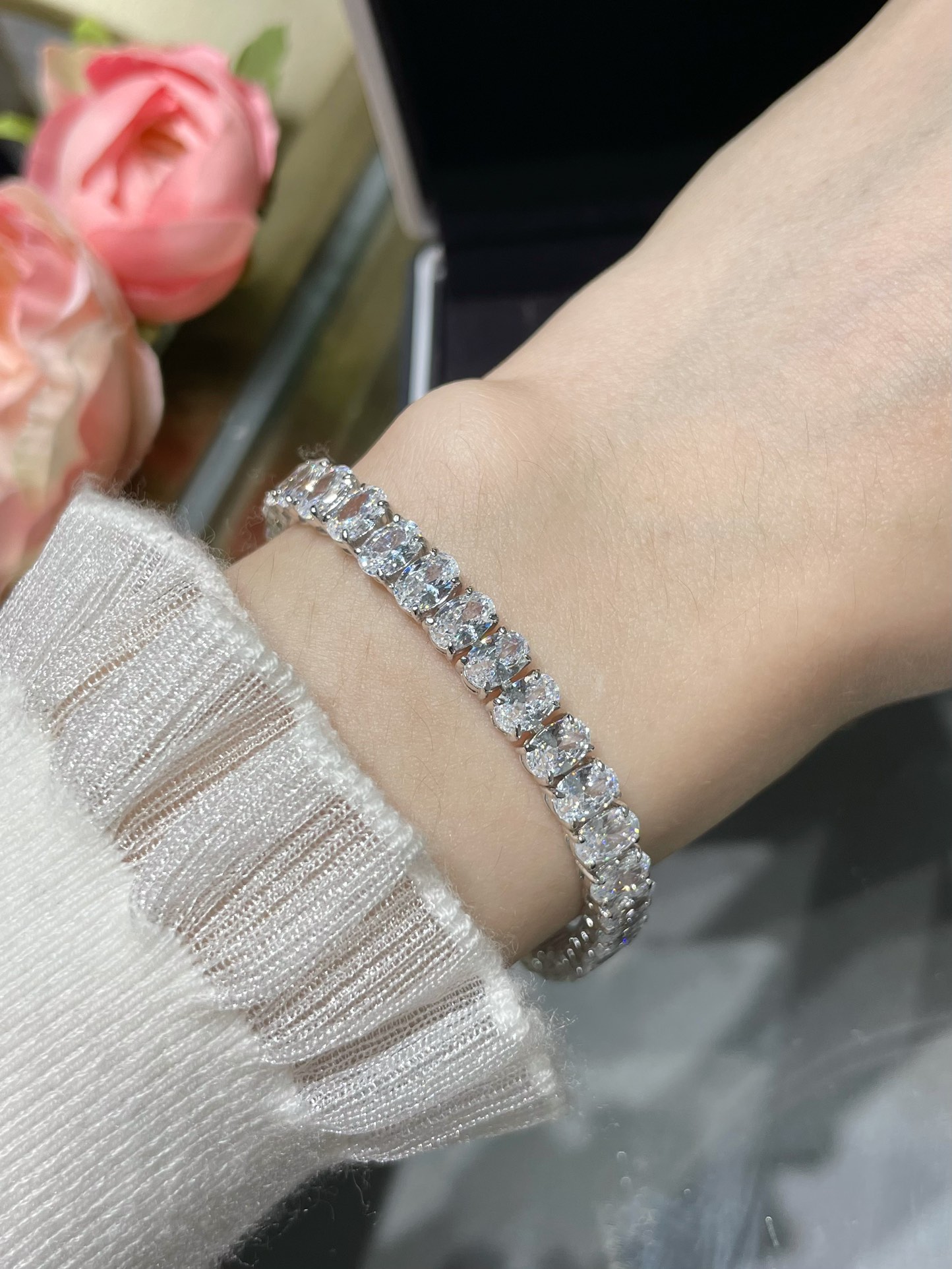 Jewelry Bracelet Same as Original
 Set With Diamonds