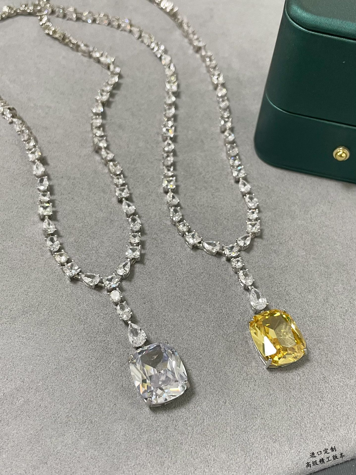 彩宝:进口定制 亚金材质 实价 【品质】晚宴黄钻项链 【尊享定做,完美进口仿真黄钻来袭】💌可遇不可求的完美狠货,每一个仿真钻石 8