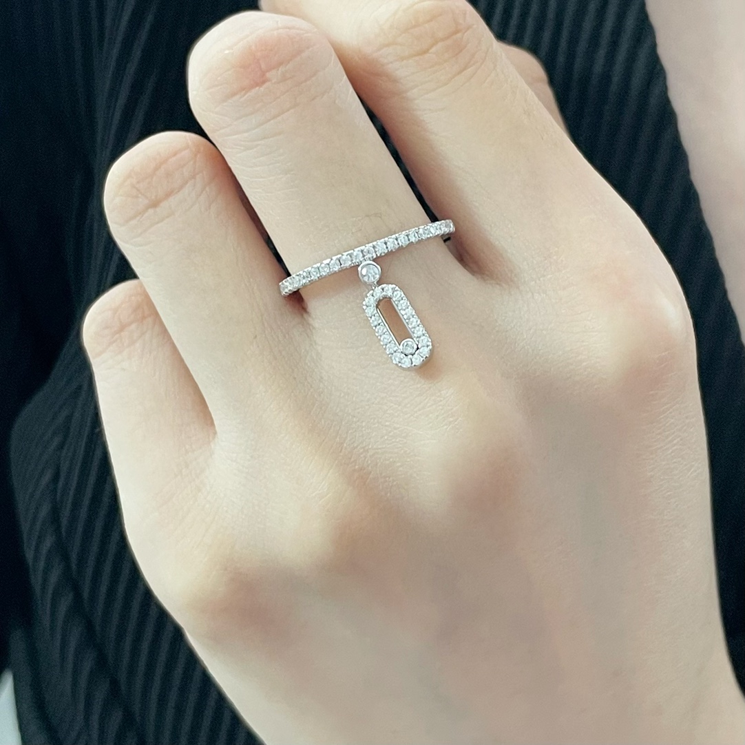 Messika Single-Stringed Ring: Classic Gold Metal Code with Love Connotation. - 图片 2