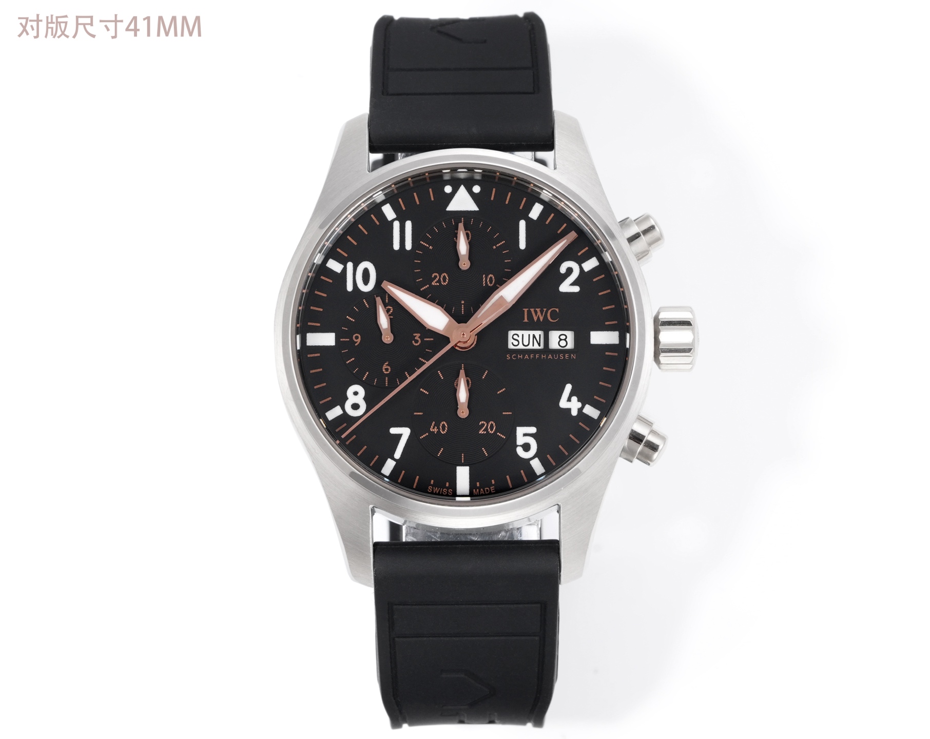 NO:728462,TW's new product F1 black gold joint model IWC pilot's new IW388116 1. The watch is polished and polished with 316 fine steel, with mature workmanship, clear and three-dimensional lines, harmonious color matching, and very versatile. 2. Compared with the previous pilot, the size of the new timepiece has been reduced to size 41, which is more in line with the gold size of modern men's watches. 3. The dial design continues the pilot's classic cockpit dashboard style with black, gold and white elements, showing a unique fashion charm.  4. The new transparent bottom design adopts the self-produced 69385 self-winding mechanical movement, which can provide the watch with a 46-hour power reserve after being fully wound. 5. The double-layer light blue anti-vertigo coating allows for clearer reading. It continues the classic appearance of the previous work, with a simple design and a precise core. 6. No expense is spared to open the original mold and match the counter's exclusive research and development of a quick-release fluororubber strap. TW's ingenious masterpiece. Welcome to taste it!  ,,iwc,gold19860909TW新品 F1黑金联名款 IWC万国飞行员新款IW388116 1.腕表采用316精钢打磨抛光,做工成熟,线条清晰而富有立体感,颜色搭配和谐,非常百搭. 2.与之前的飞行员相比,新款时计尺寸缩小到41尺寸,更加符合现代男表的黄金尺寸 3.表盘设计延续飞行员经典的驾驶舱仪表盘风格 黑色,金色和白色元素,展现出独特的时尚魅力 4.全新透底设计采用改自产69385型自动上链机械机芯,上满链后能为腕表提供46小时动力储存 5.双层浅蓝色防眩晕镀膜更能清楚的读时,延续的前作的经典外观,设计至简 内核精密 6.不惜成本原装开模 搭配专柜独家研发快拆氟橡胶表带 TW匠心巨作 欢迎品鉴！,,iwc,gold,Watch