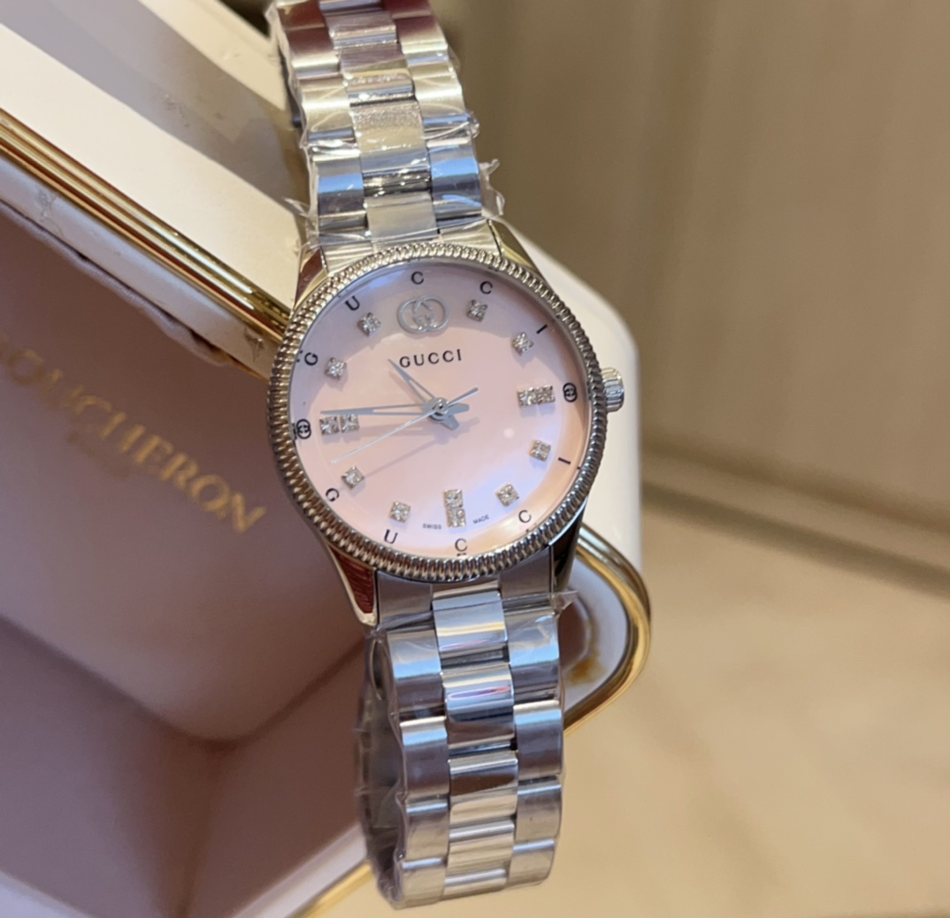 New 2025 G-TIMELESS Watch: 29mm Gold Plant Design, Sapphire Glass, 30m Water Resistance - 图片 7