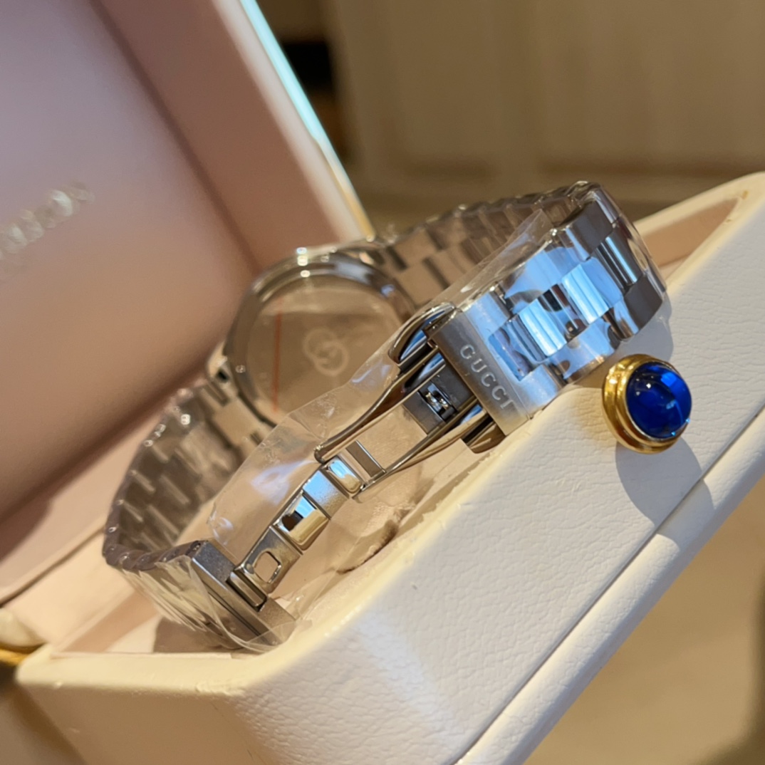 New 2025 G-TIMELESS Watch: 29mm Gold Plant Design, Sapphire Glass, 30m Water Resistance - 图片 6