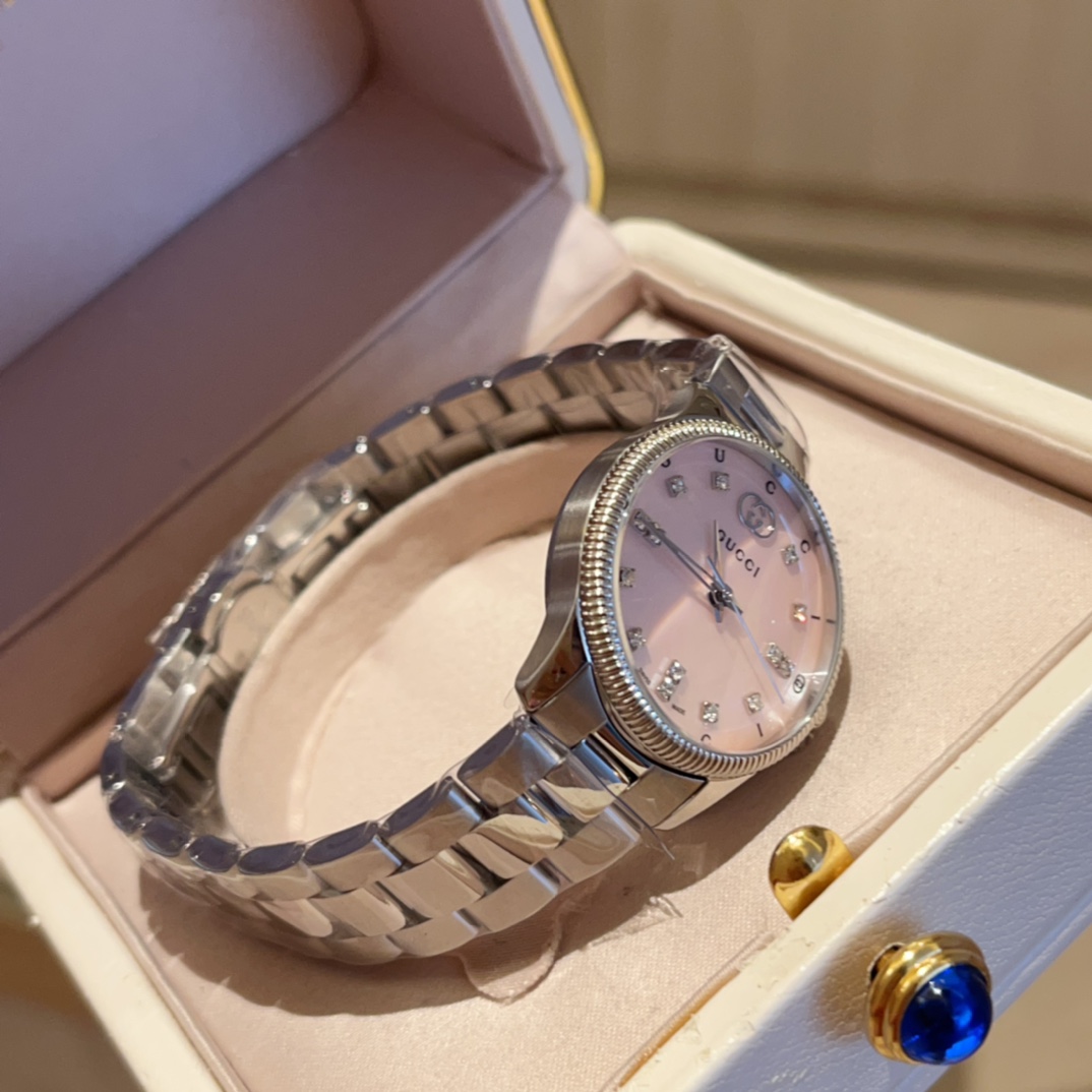 New 2025 G-TIMELESS Watch: 29mm Gold Plant Design, Sapphire Glass, 30m Water Resistance - 图片 5