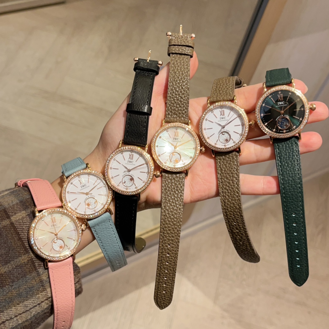 IWC Potofino 20-Year-Old Gold Watch: Time and Nature Symbolism in 34mm Beauty - 图片 7