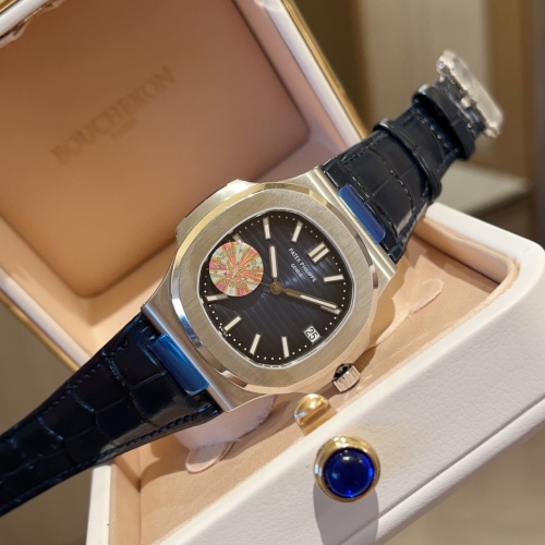 Patek Philippe Nautilus 5711/1A-014 Blue Leather Strap Automatic Men's Watch 1 Patek Philippe Nautilus 5711/1A-014 Blue Leather Strap Automatic Men's Watch
