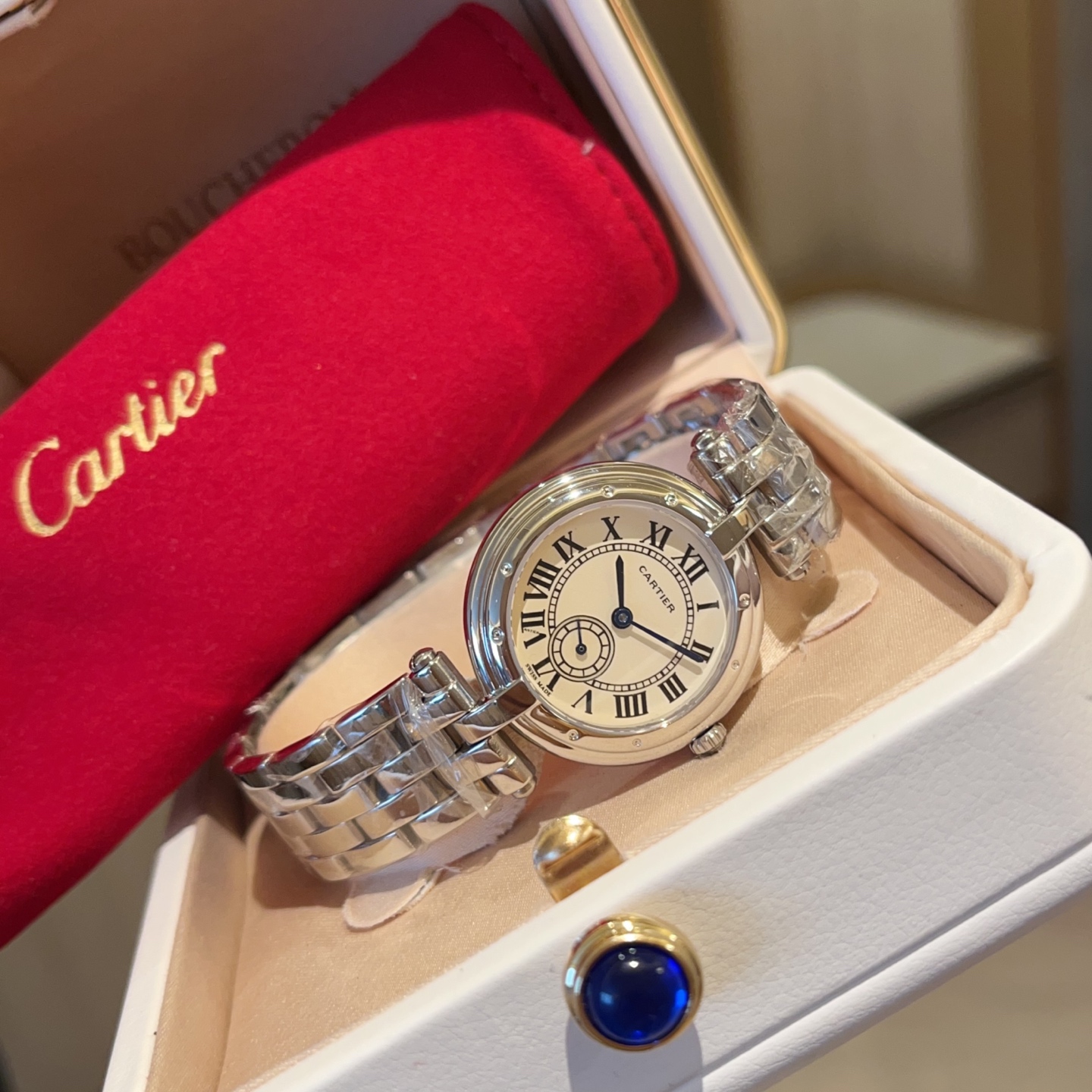 까르띠에 시계 사파이어 글라스 레플리카 42823 Cartier 상세 이미지 3