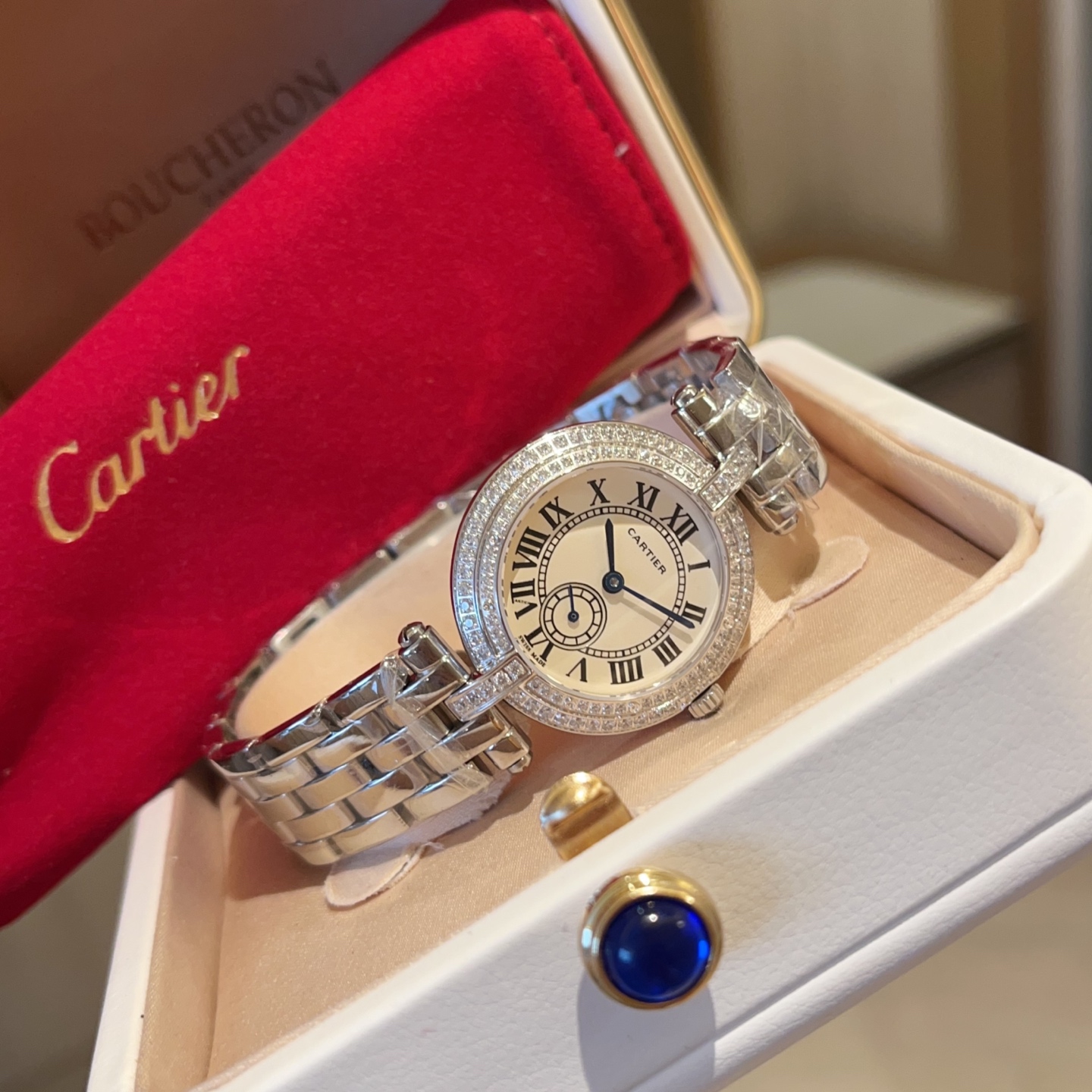 까르띠에 시계 사파이어 글라스 레플리카 42823 Cartier 상세 이미지 5