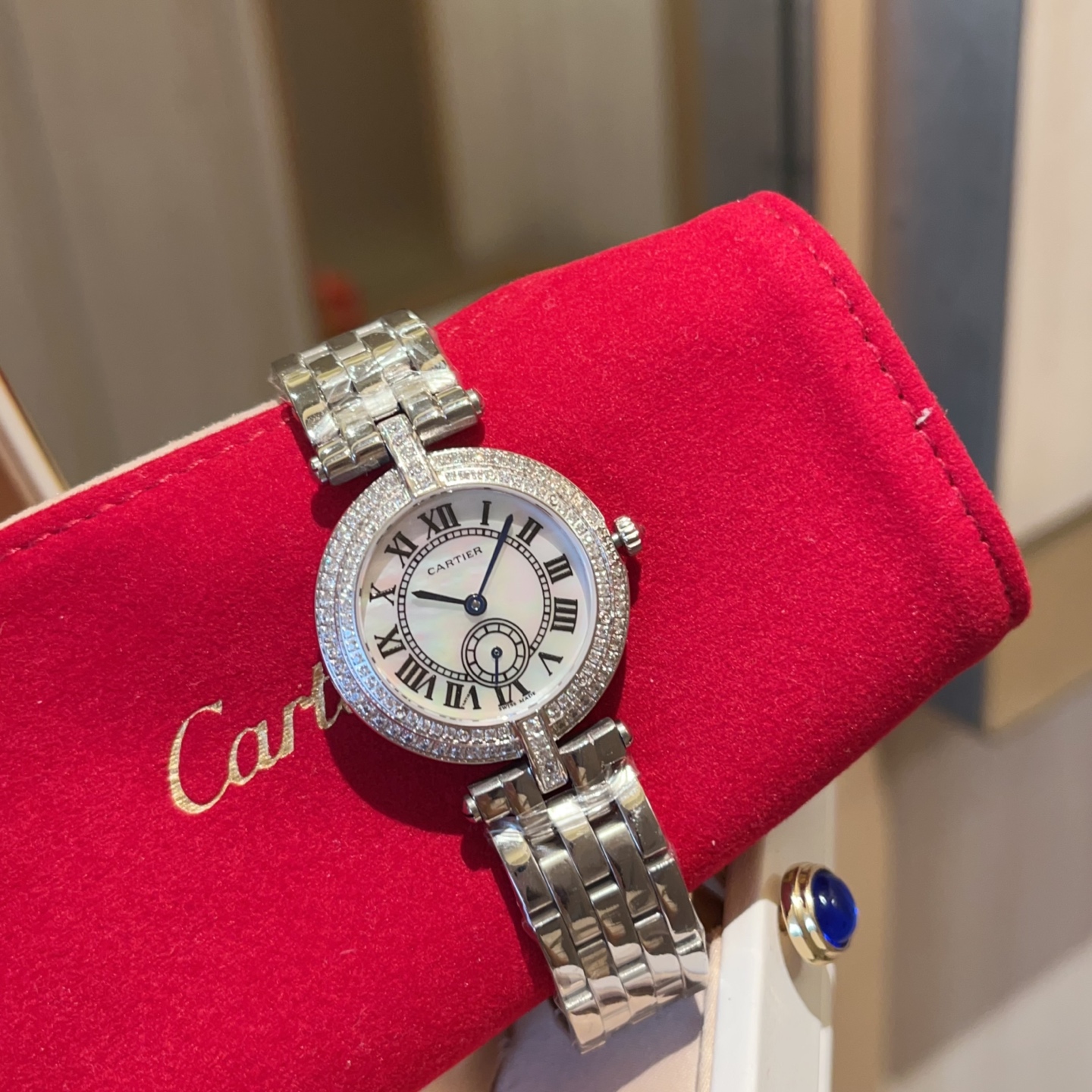 까르띠에 시계 사파이어 글라스 레플리카 42825 Cartier 상세 이미지 5