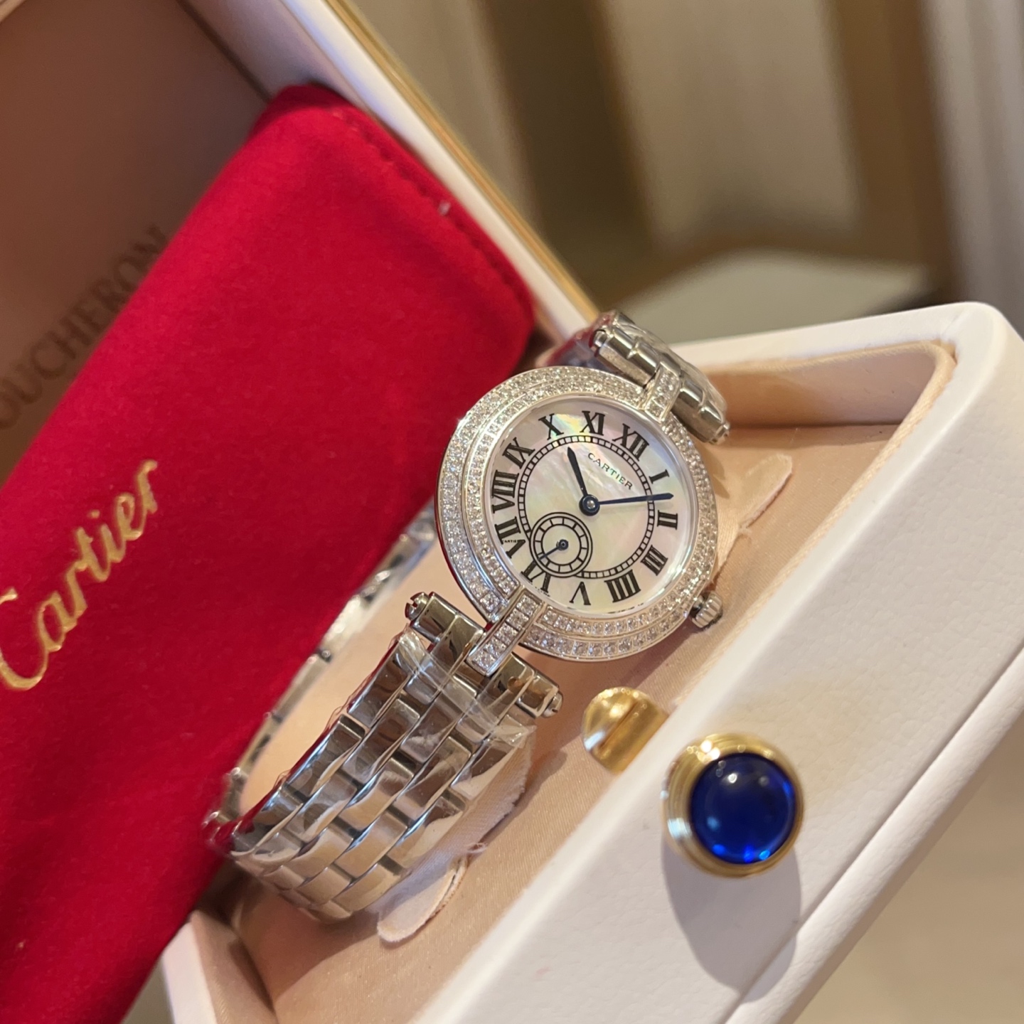 까르띠에 시계 사파이어 글라스 레플리카 42825 Cartier 상세 이미지 3