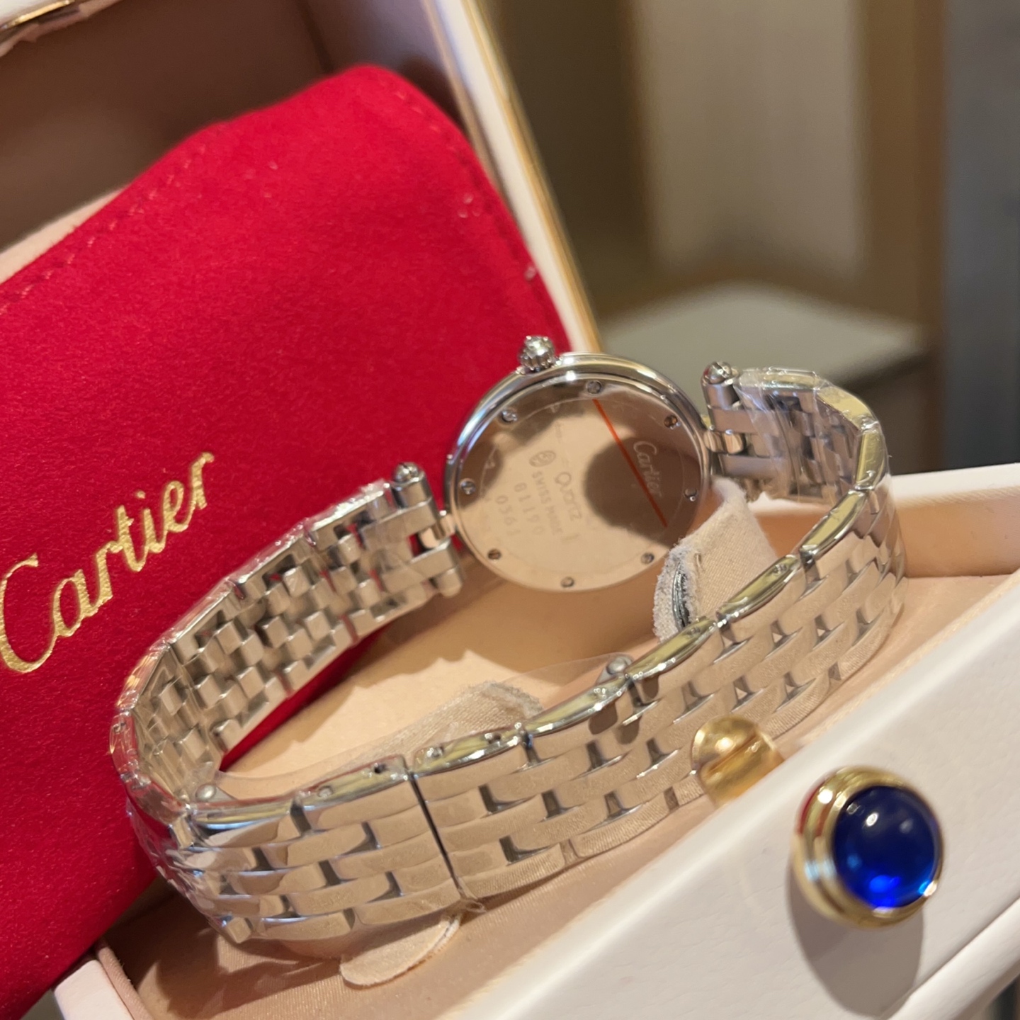 까르띠에 시계 사파이어 글라스 레플리카 42825 Cartier 상세 이미지 7