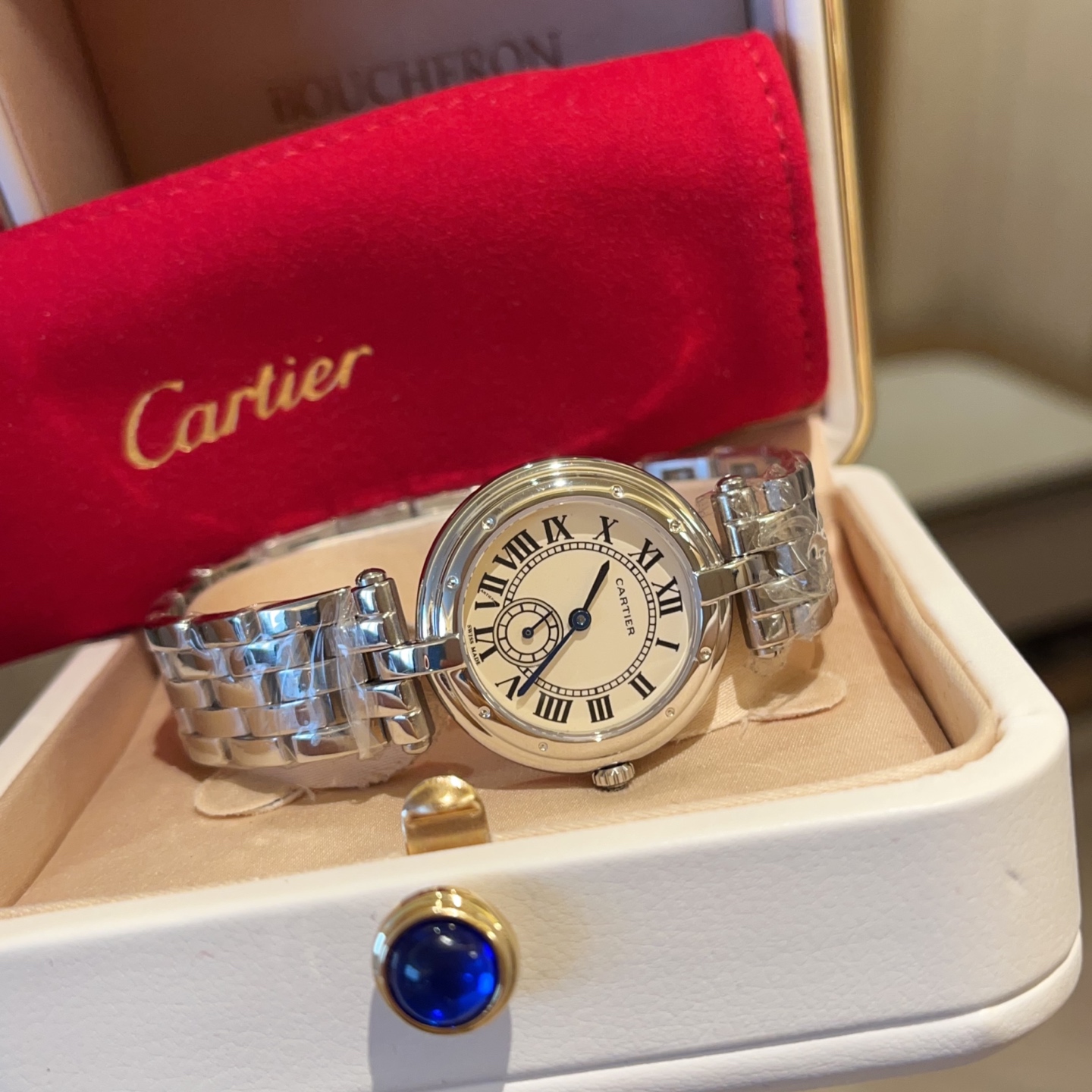까르띠에 시계 사파이어 글라스 레플리카 42824 Cartier 상세 이미지 2