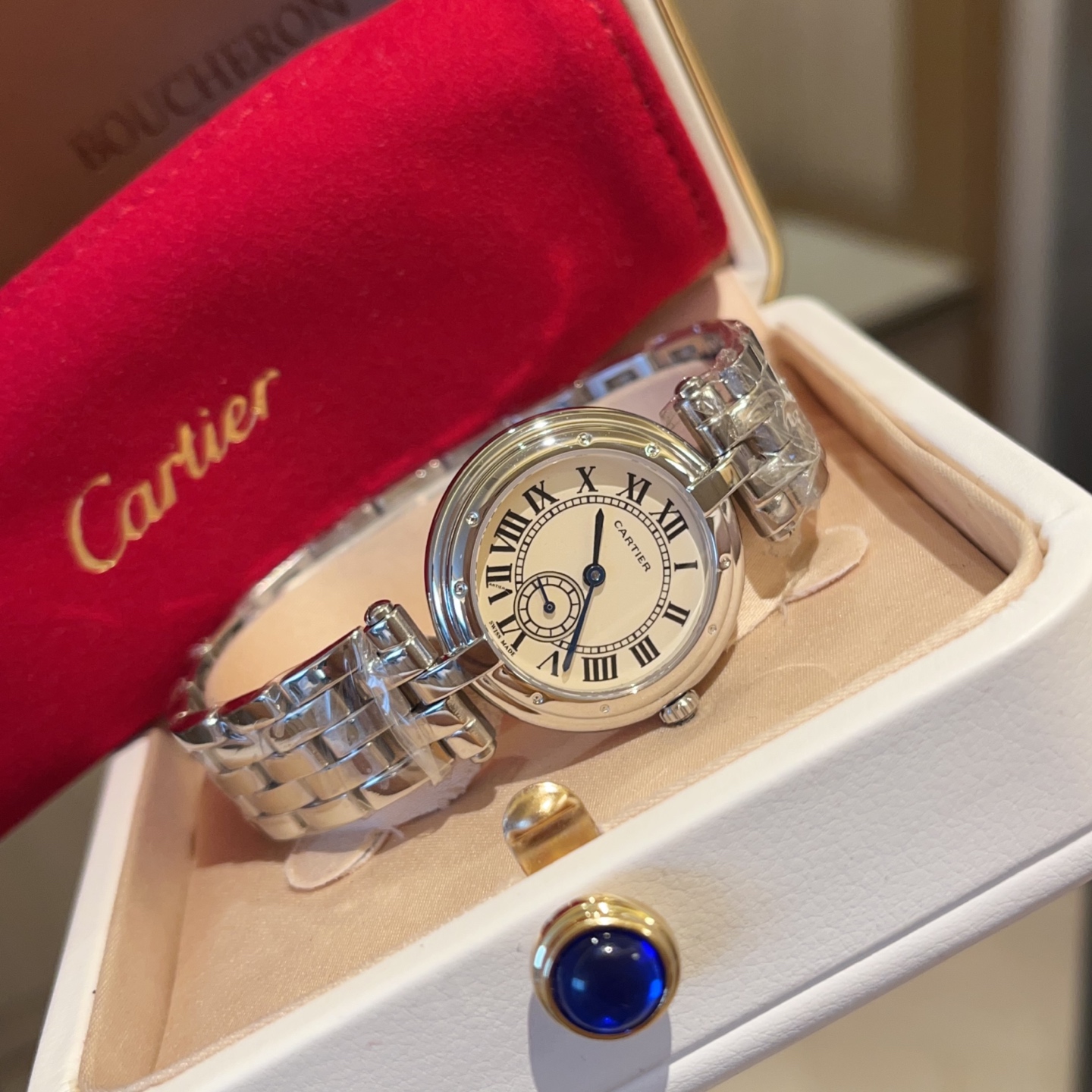 까르띠에 시계 30mm 사파이어 글라스 레플리카 42824