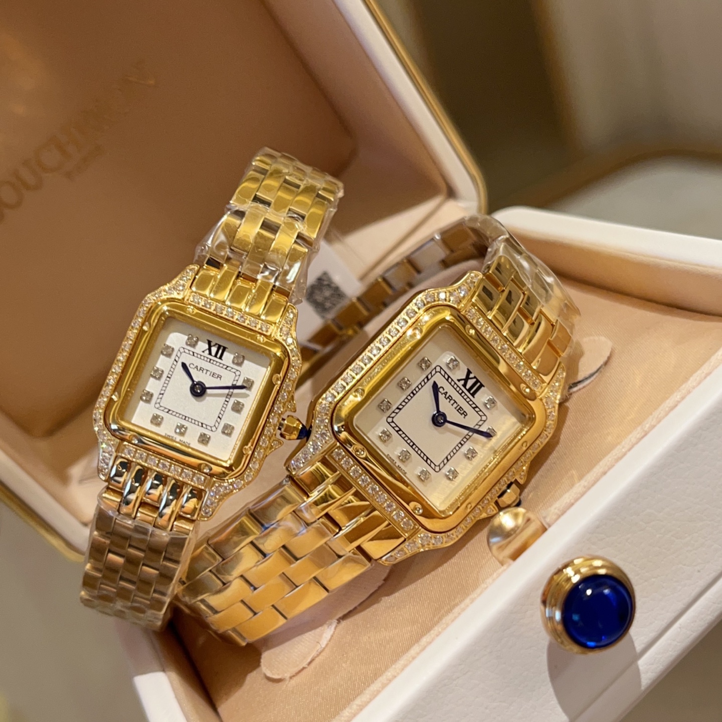 Cartier Panthère Montre Femme - Acier Inoxydable et Diamants Moissanite