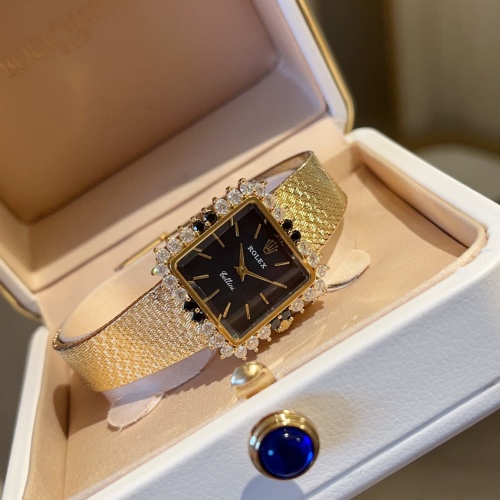 Rolex Cellini خمر ساعة نسائية ذهبية عيار 18 قيراط مرصعة بالماس والياقوت 1 Rolex Cellini خمر ساعة نسائية ذهبية عيار 18 قيراط مرصعة بالماس والياقوت