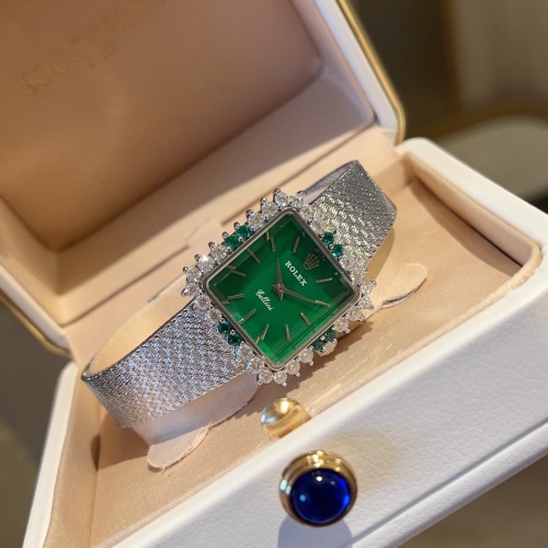 Rolex Cellini Vintage Silver Watch with Emerald Green Dial and Diamond Bezel 1 Rolex Cellini Vintage Silver Watch with Emerald Green Dial and Diamond Bezel