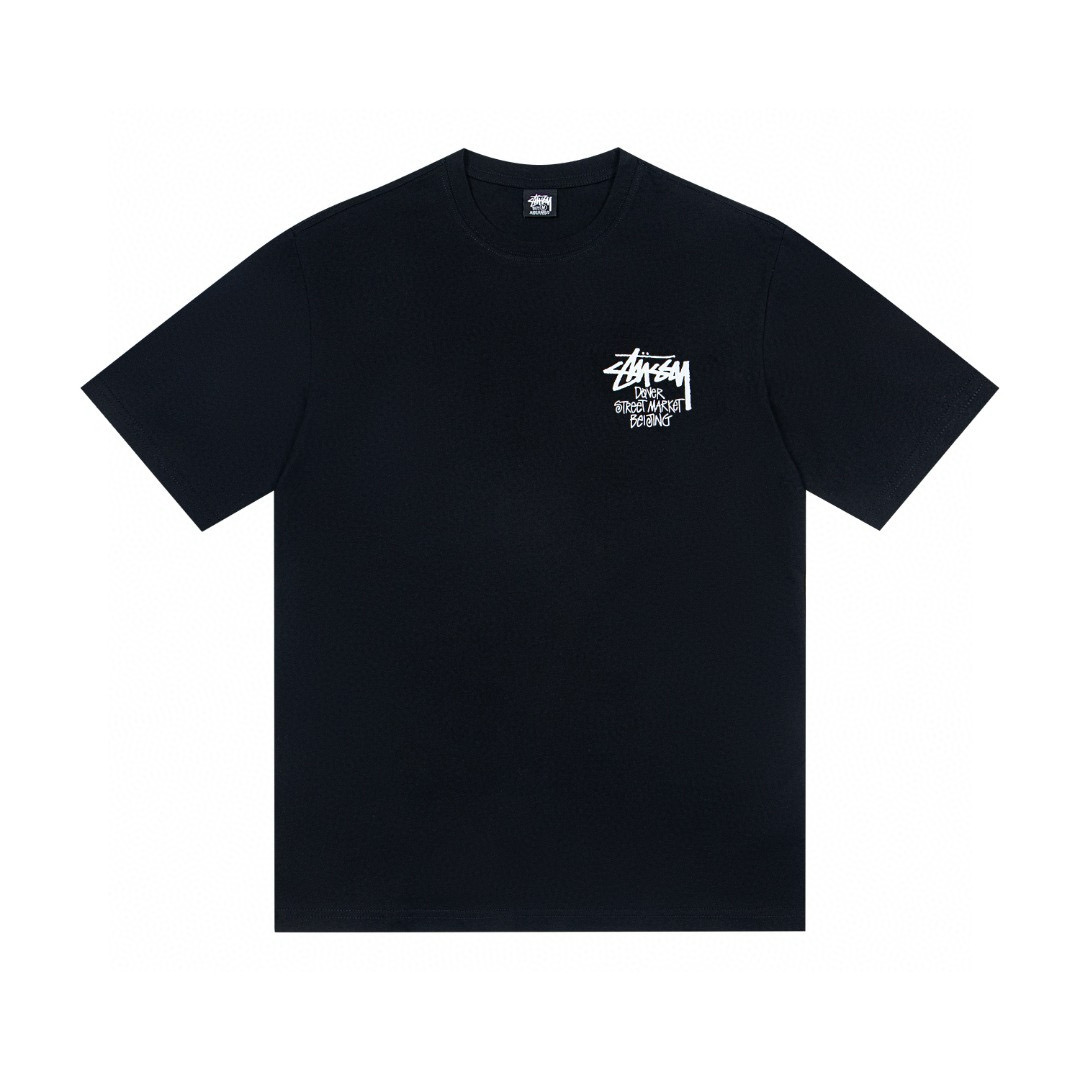 Stussy SS25 DSM北京限定系列 圆领短袖T恤服装,男,女 2
