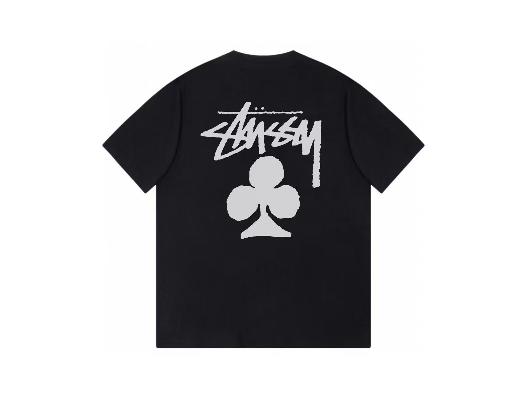P53 款号HN7158（高品质版本，区别通货） Stussy Club Pig Dyed Tee 梅花印花Logo圆领短袖美式复古T恤 男女同款 -面料精选32支230克双纱面料 手感柔软舒适 吸汗透气. -百搭款 原单品质 情侣款穿搭…