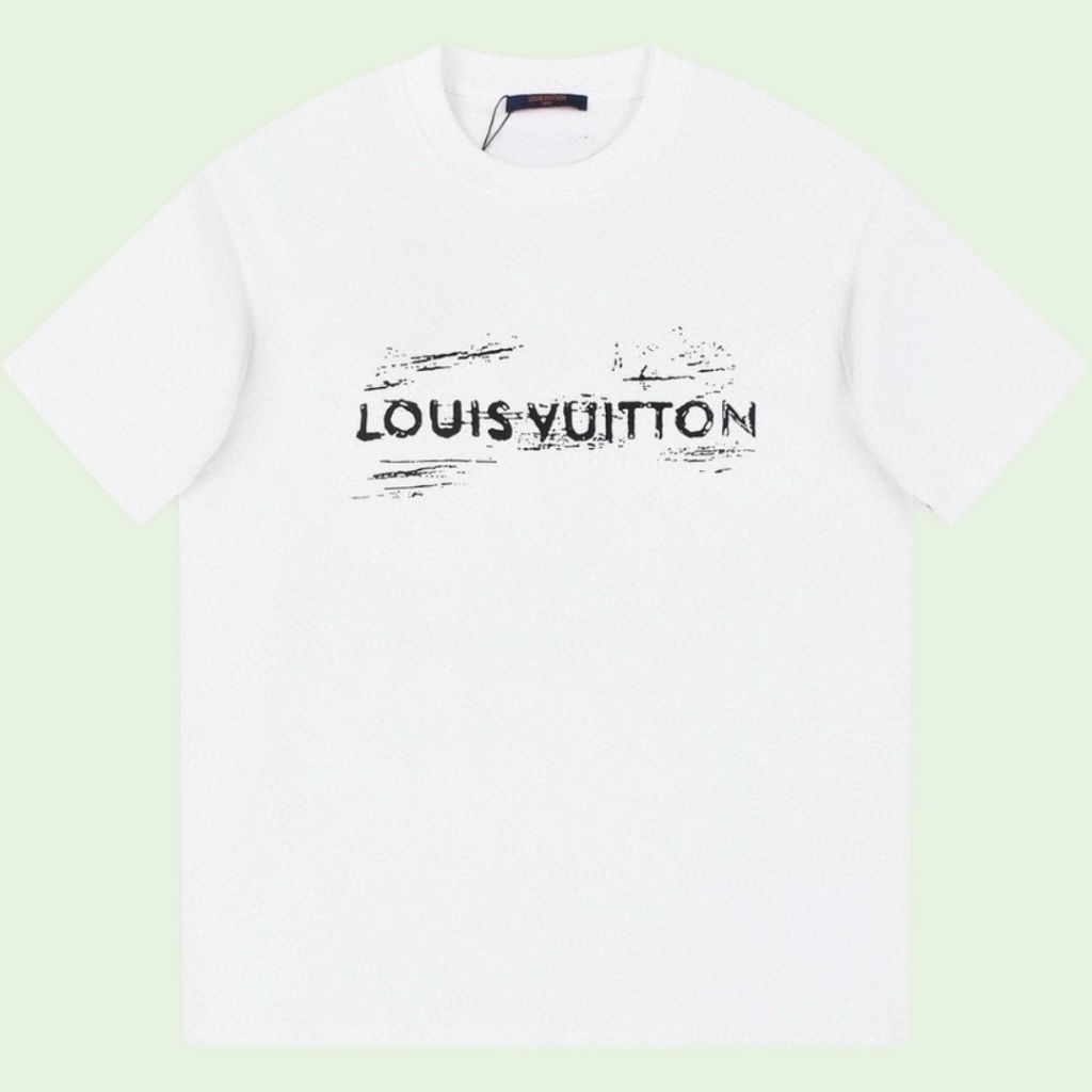 Best Replica Quality
 Louis Vuitton Clothing T-Shirt White Unisex Cotton Double Yarn Short Sleeve