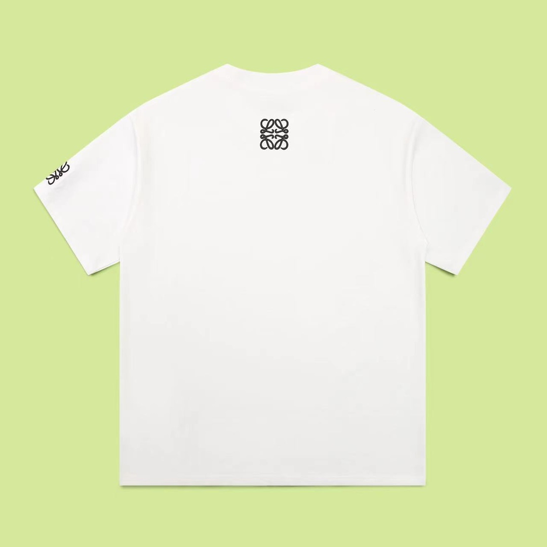 High Quality Retro-Style Embroidered T-Shirt for Men and Women - 图片 2