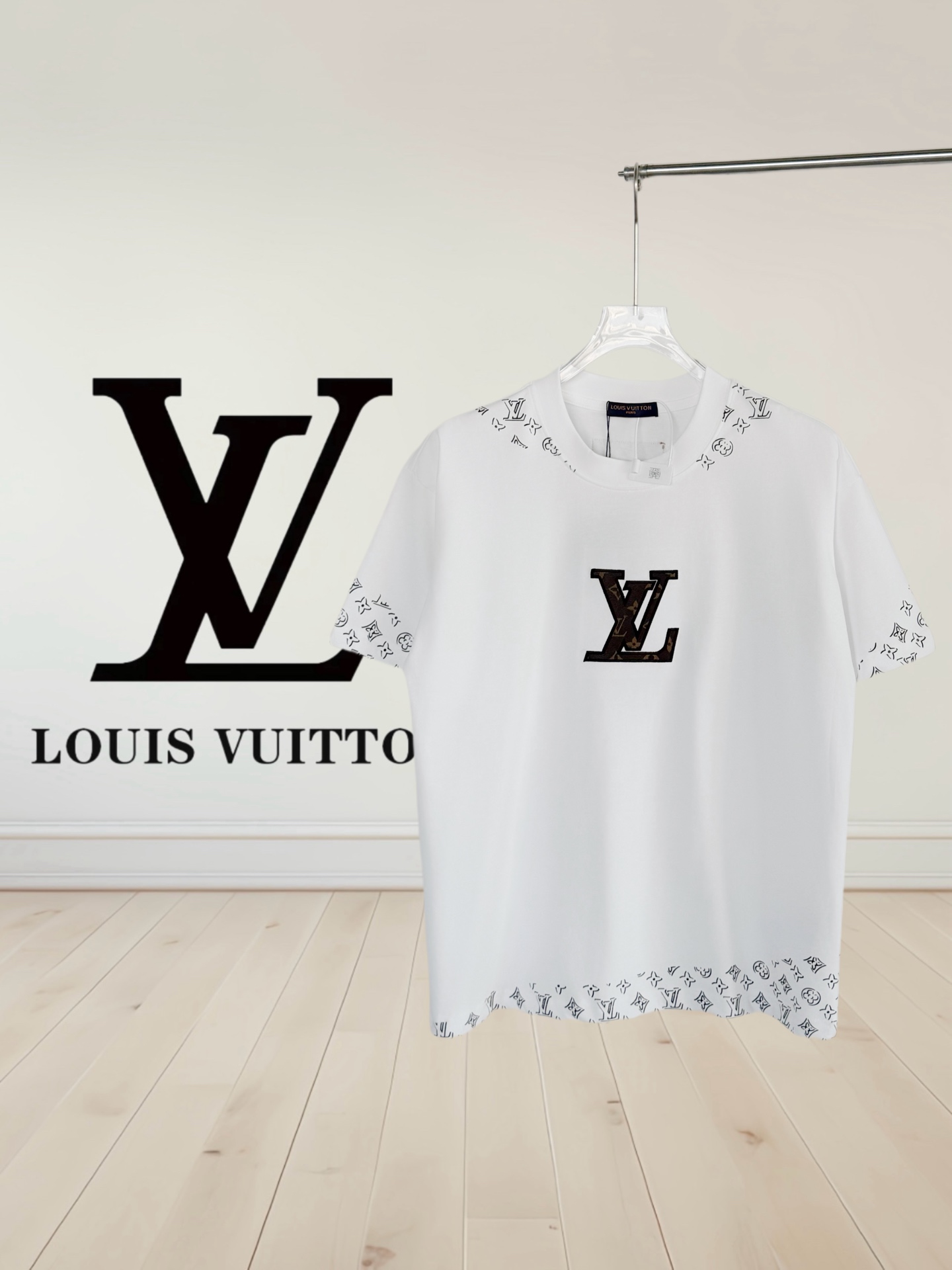 P80 [Alta calidad] Louis Vuitton * Bordado de cuero con parche en el pecho de Louis Vuitton🪡➕impresión del logotipo‼ ️…