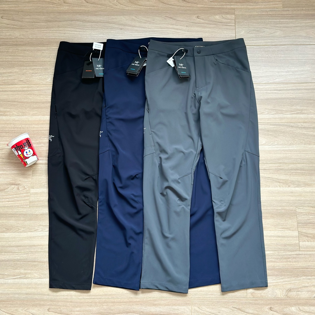 Arcteryx Kleding Broek Zwart Grijs Mannen Zomercollectie Casual