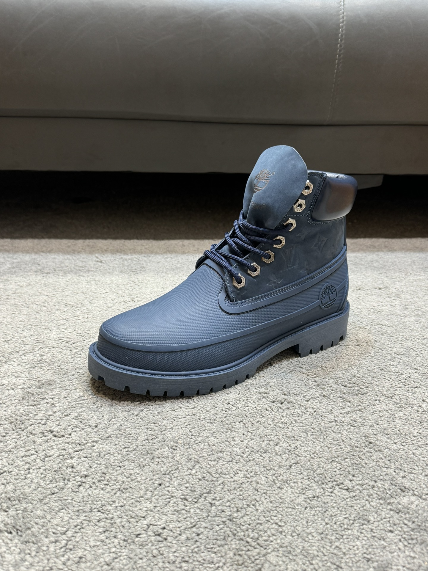 Top LV x Timberland Co-Branded Old Fashioned Yellow Boots and Ankle Boots Short Boots,Los botines LV