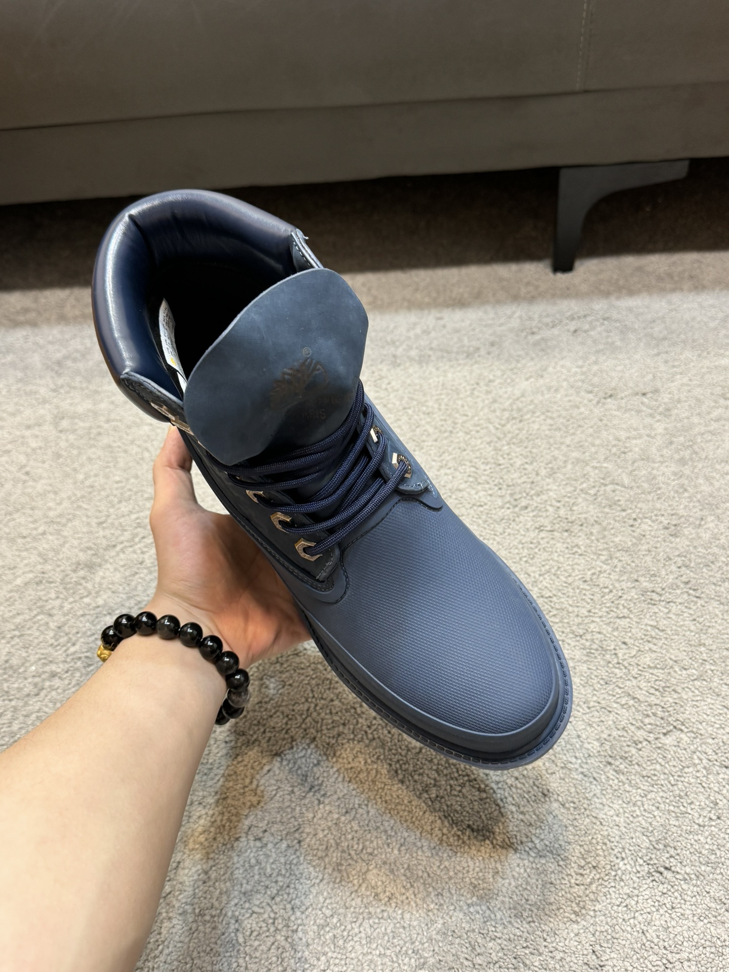 Top LV x Timberland Co-Branded Old Fashioned Yellow Boots and Ankle Boots Short Boots,Los botines LV