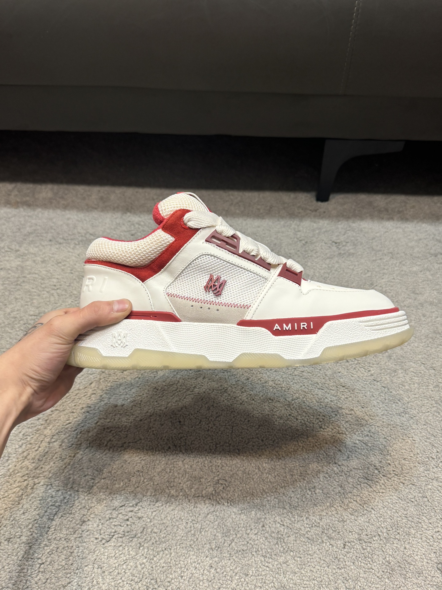 Top versión Amiri Emile nuevos zapatos de pan MA-1 Modelo de la pareja entrenadores casuales Zapatos
