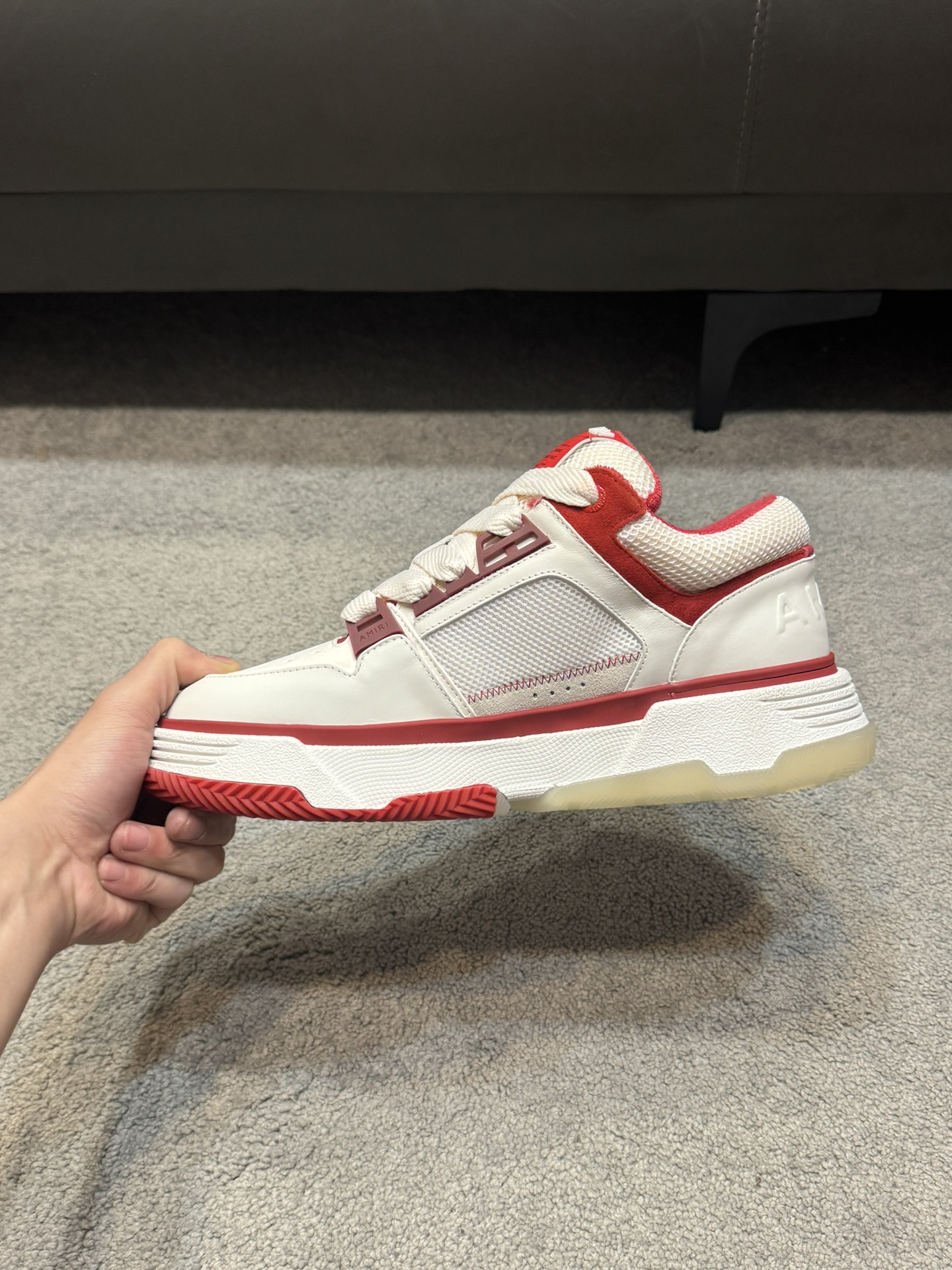 Top versión Amiri Emile nuevos zapatos de pan MA-1 Modelo de la pareja entrenadores casuales Zapatos