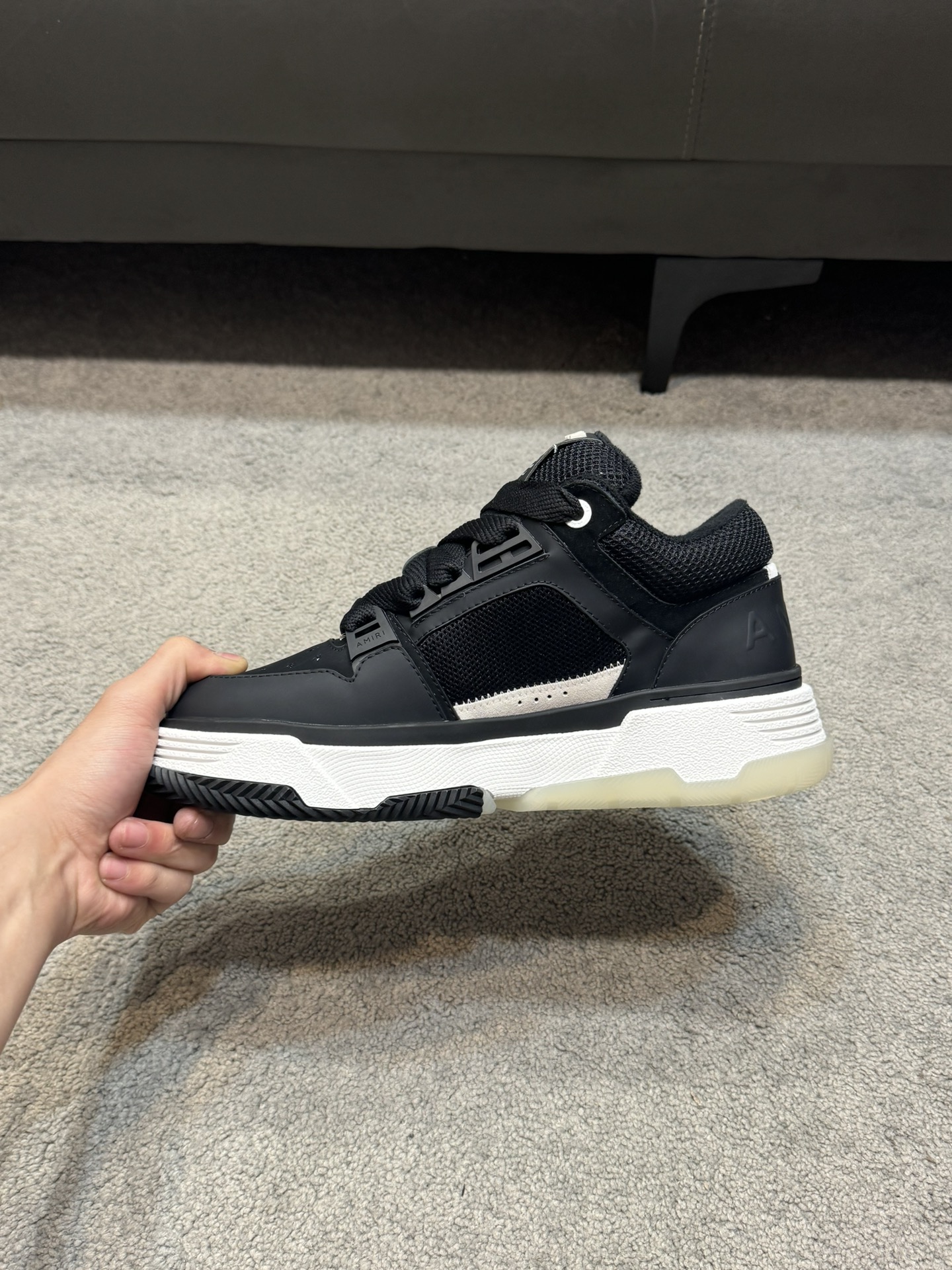 Top versión Amiri Emile nuevos zapatos de pan MA-1 Modelo de la pareja entrenadores casuales Zapatos