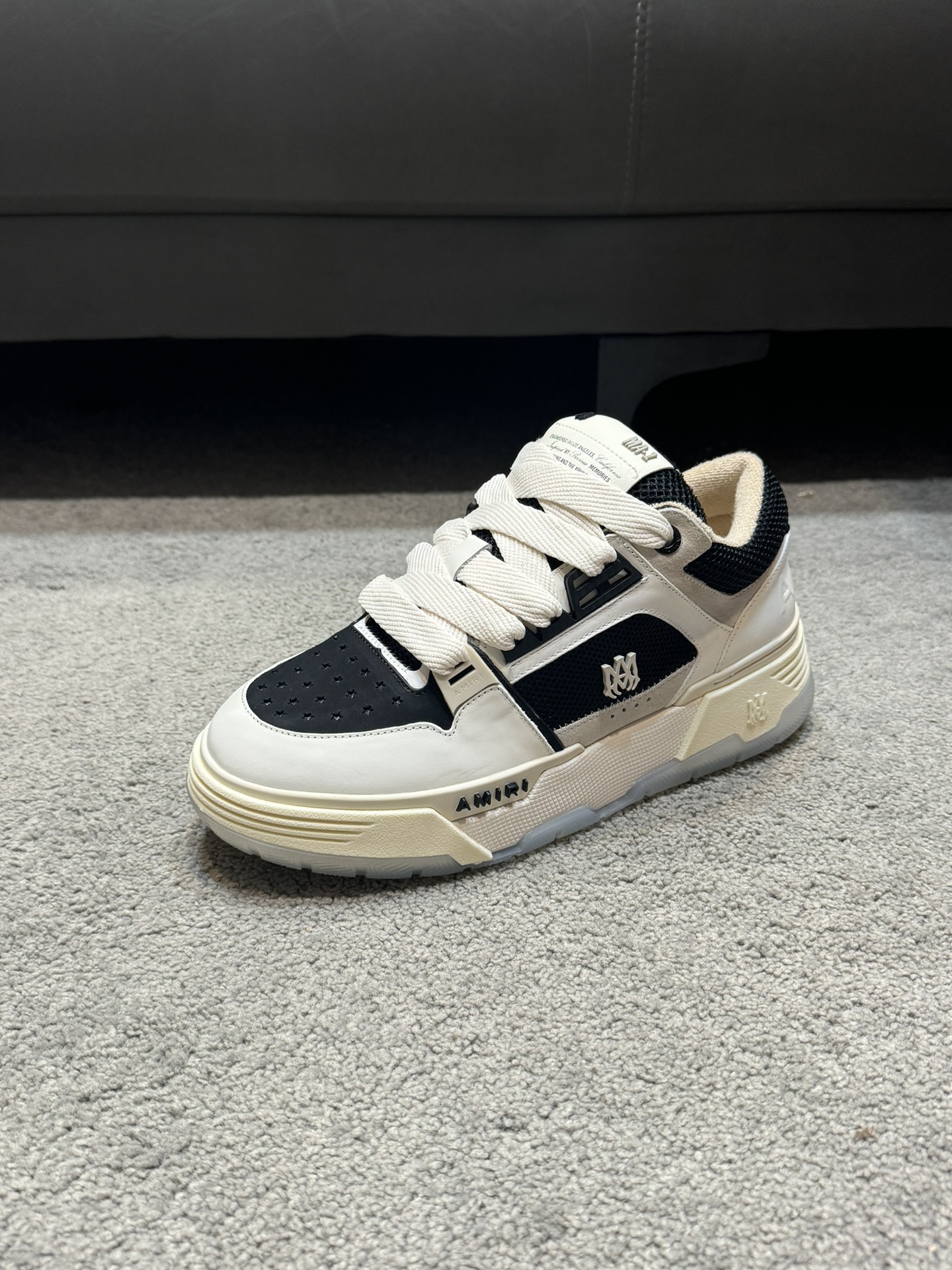 Top versión Amiri Emile nuevos zapatos de pan MA-1 Modelo de la pareja entrenadores casuales Zapatos