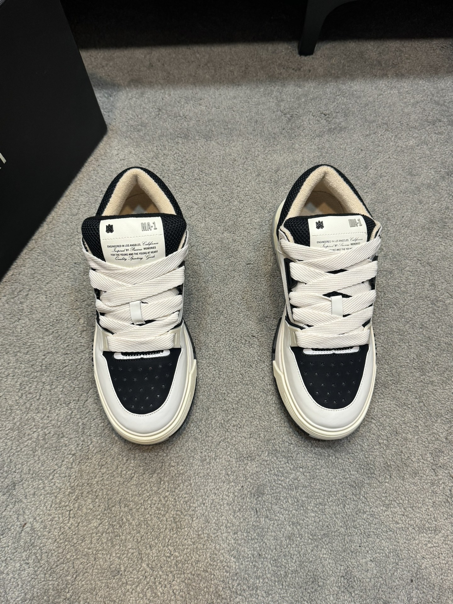Top versión Amiri Emile nuevos zapatos de pan MA-1 Modelo de la pareja entrenadores casuales Zapatos