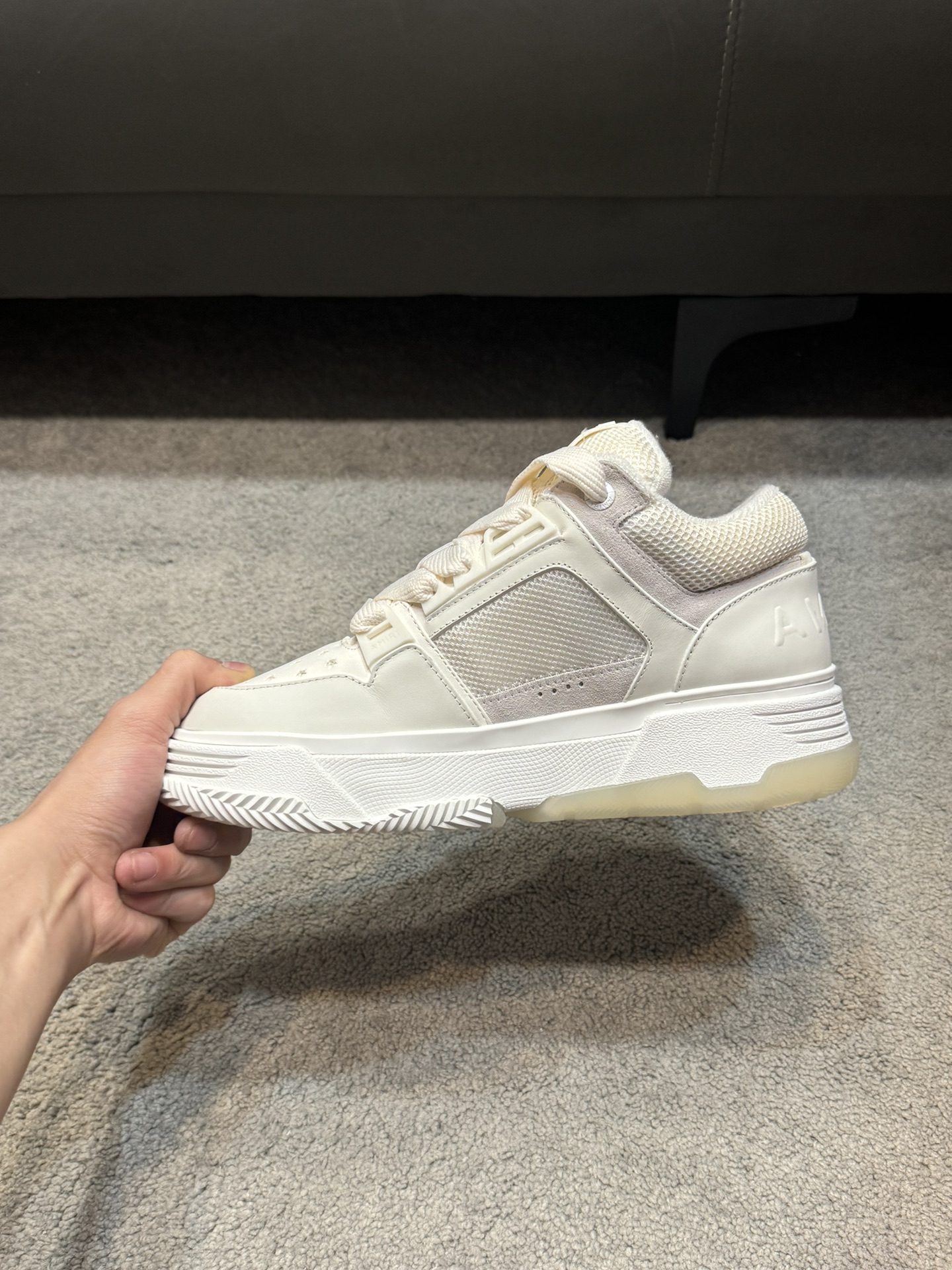 Top versión Amiri Emile nuevos zapatos de pan MA-1 Modelo de la pareja entrenadores casuales Zapatos