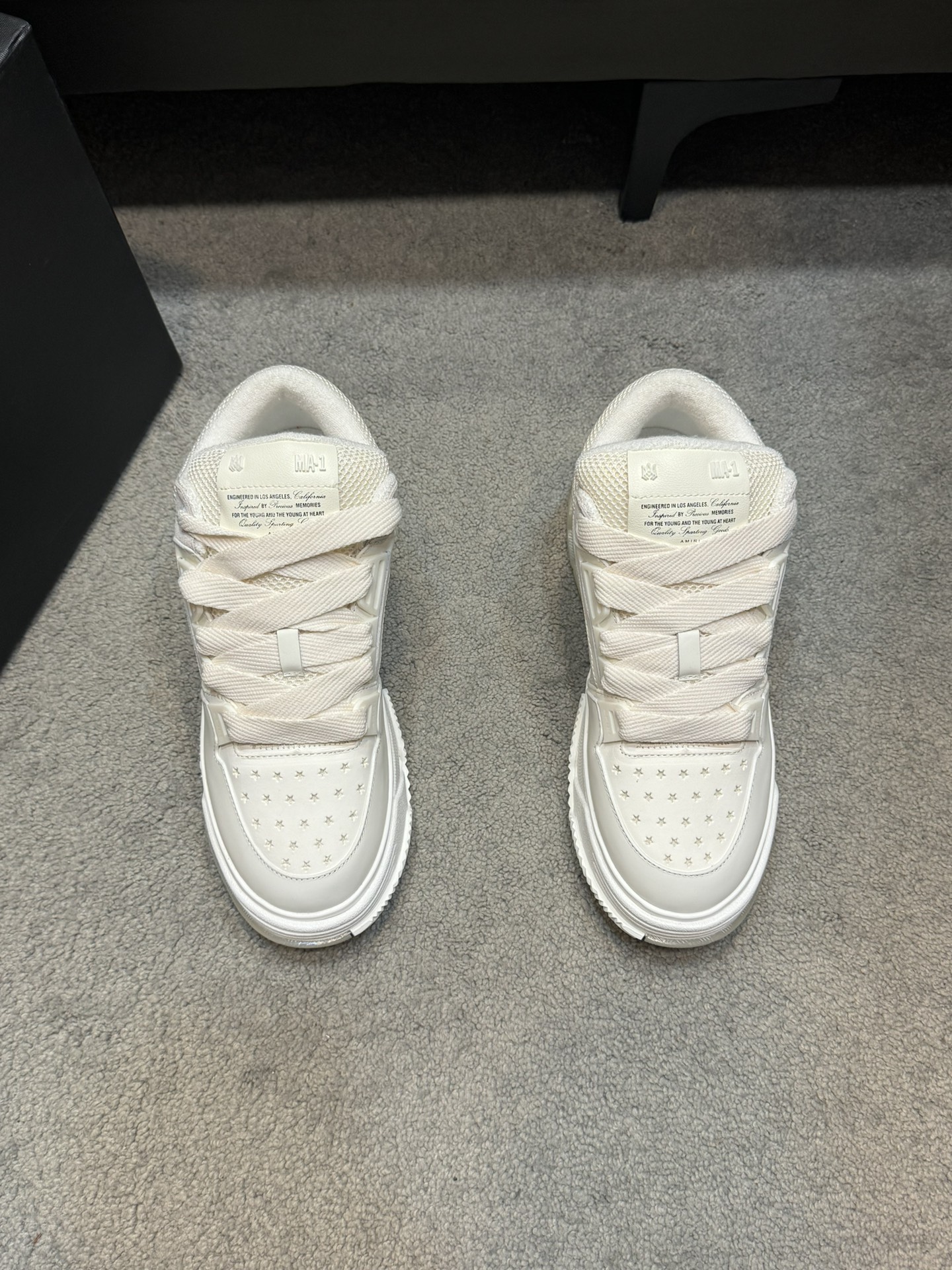 Top versión Amiri Emile nuevos zapatos de pan MA-1 Modelo de la pareja entrenadores casuales Zapatos