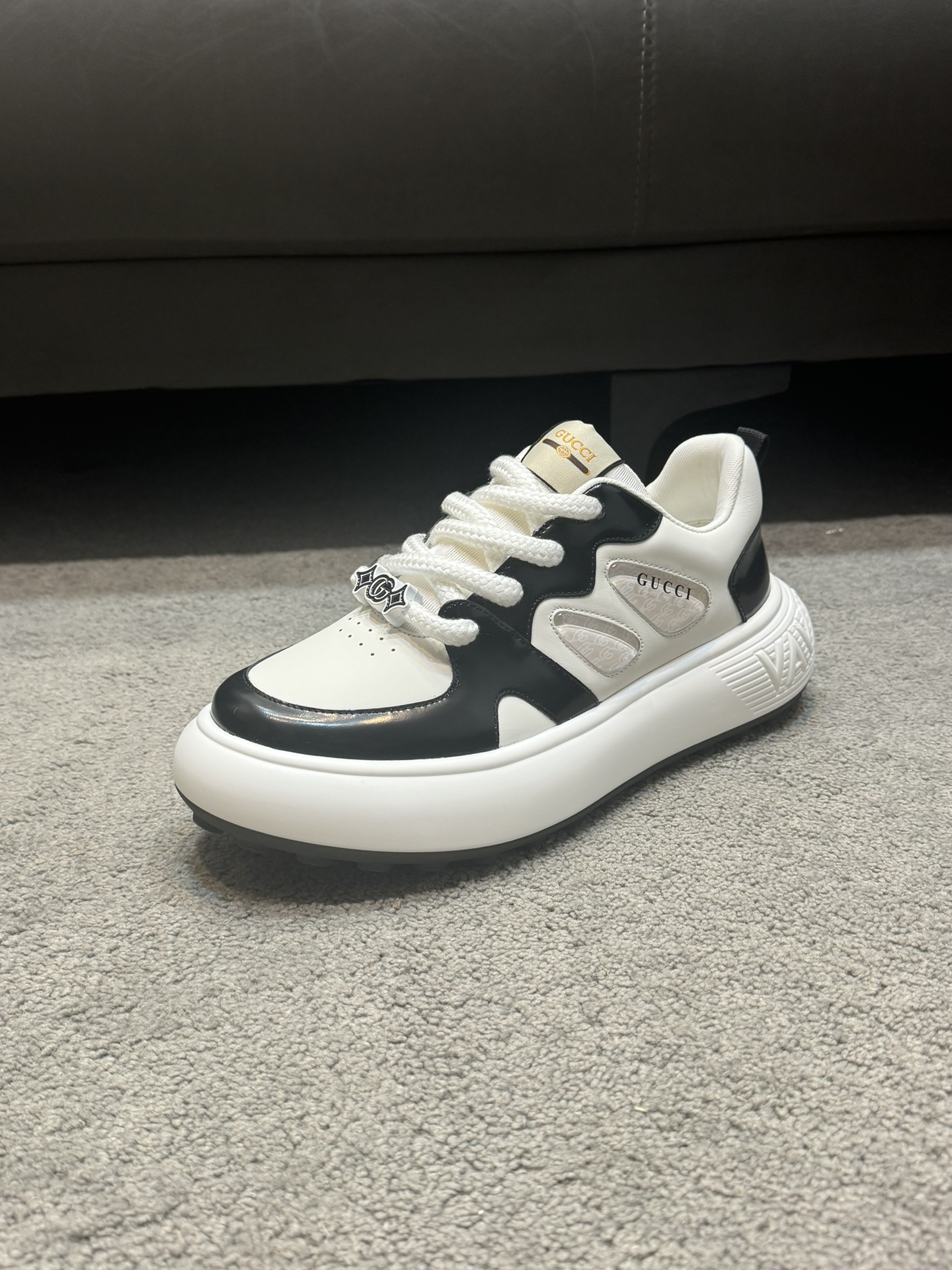 [Gucci] Gucci calidad de gama alta Original único de alta zapatillas de deporte casuales Parte super