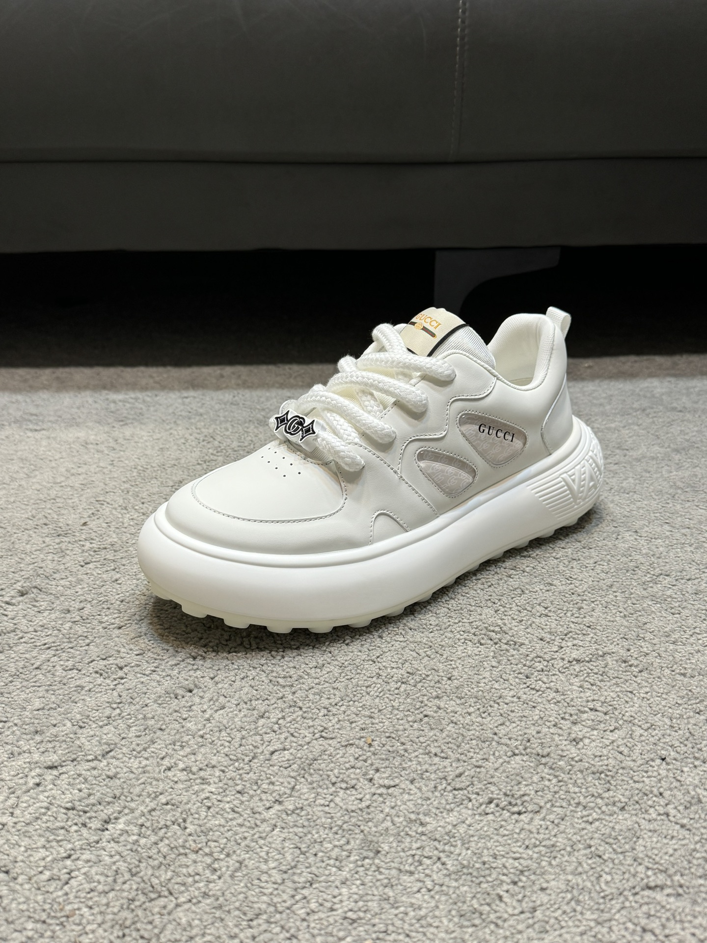 [Gucci] Gucci calidad de gama alta Original único de alta zapatillas de deporte casuales Parte super