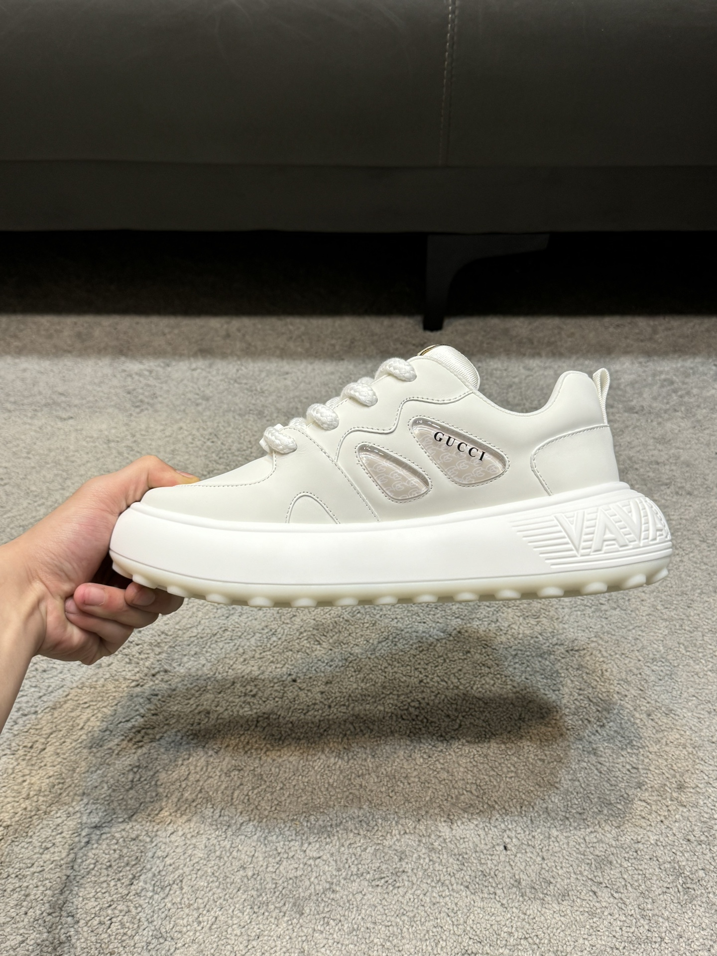 [Gucci] Gucci calidad de gama alta Original único de alta zapatillas de deporte casuales Parte super