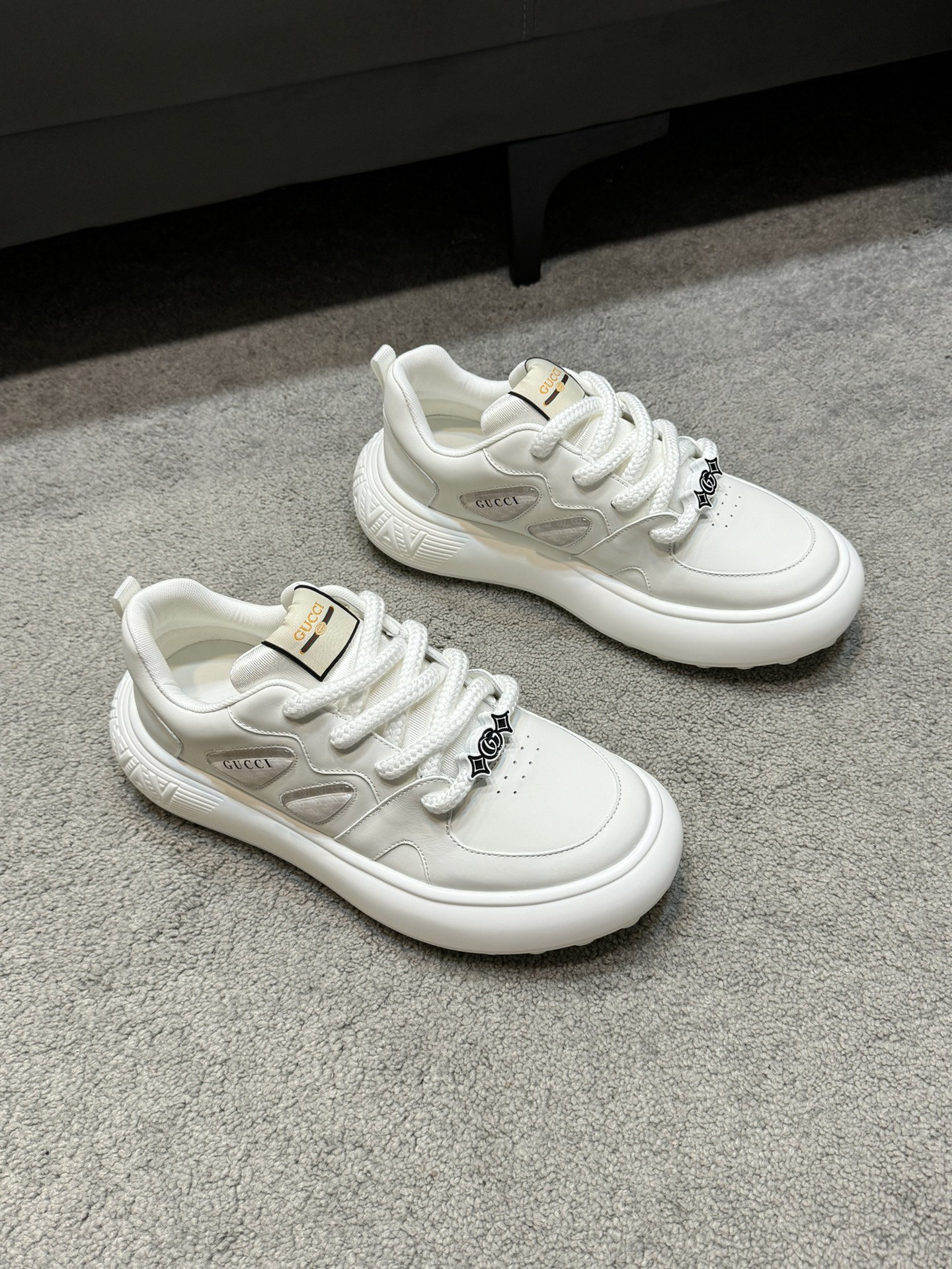 [Gucci] Gucci calidad de gama alta Original único de alta zapatillas de deporte casuales Parte super