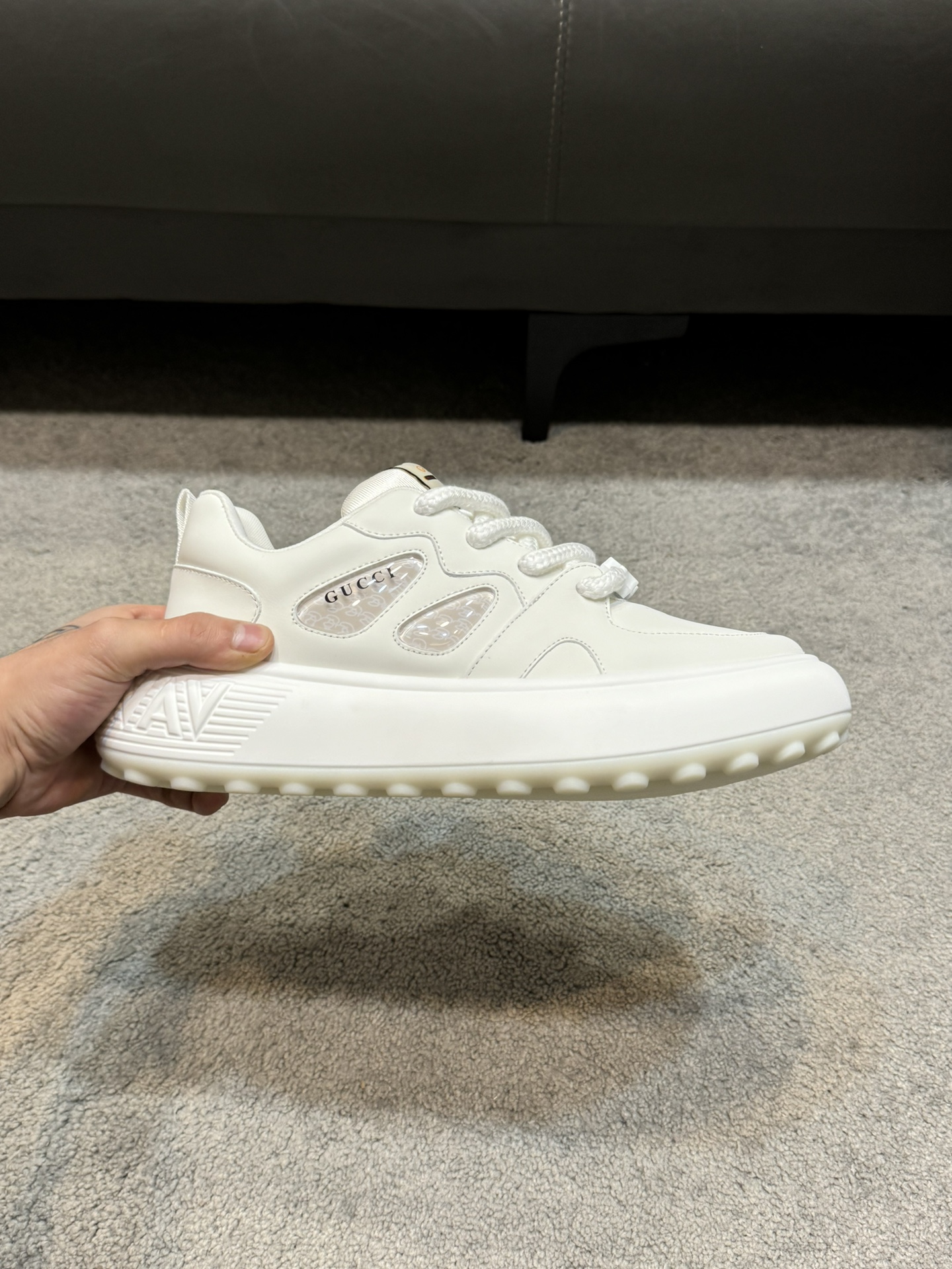 [Gucci] Gucci calidad de gama alta Original único de alta zapatillas de deporte casuales Parte super
