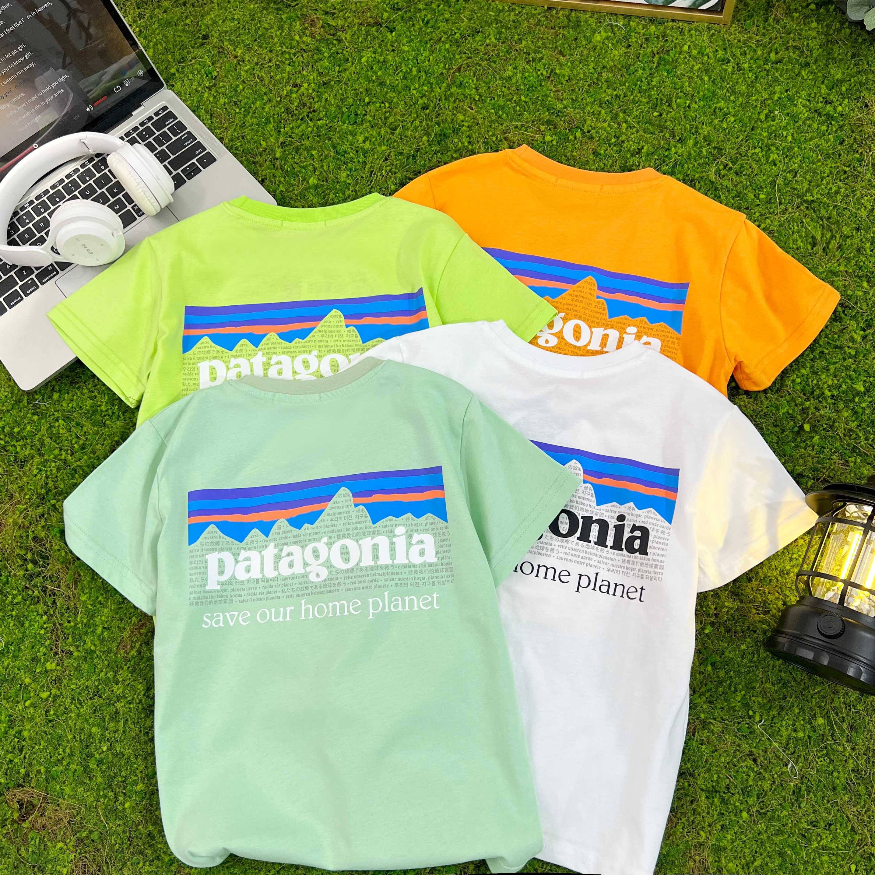 Venta rápida 79.9@ una pieza [Camiseta de manga corta para niños mayores 120-170] Nombre: camiseta pat Colores: naranja…